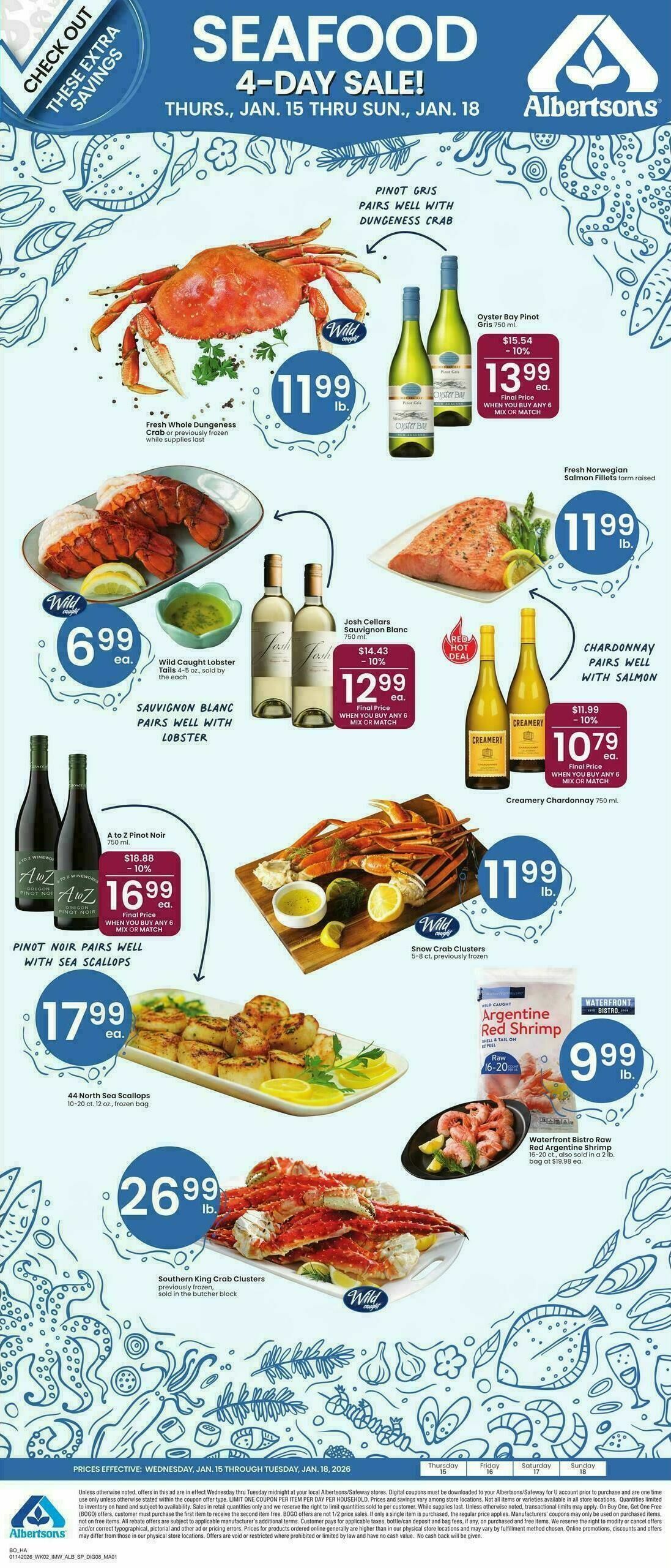 Albertsons Bonus Online Savings Weekly Ad from January 14