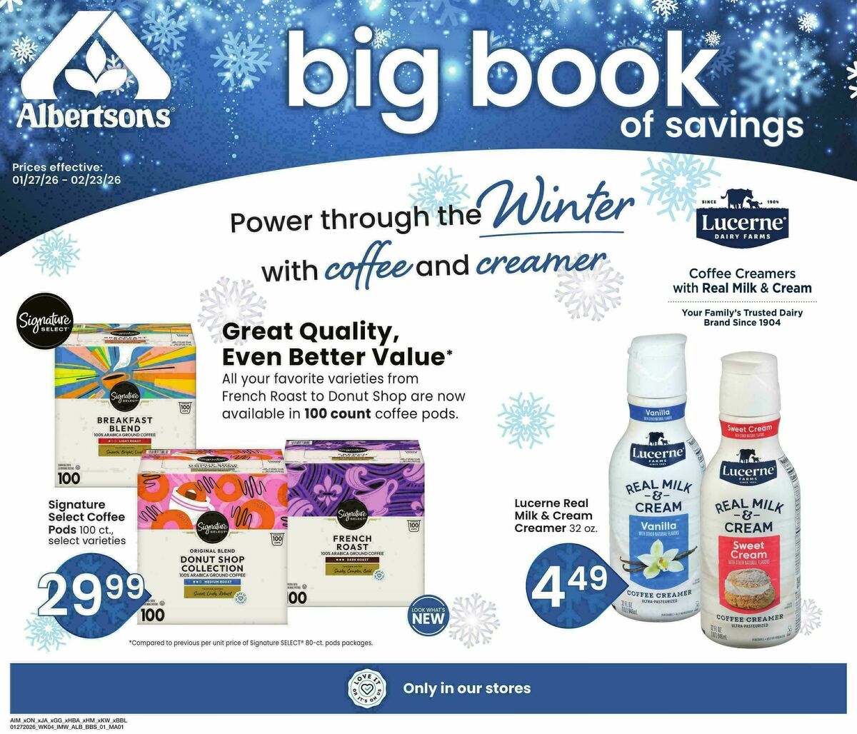 Albertsons Big Book of Savings Weekly Ad from January 27