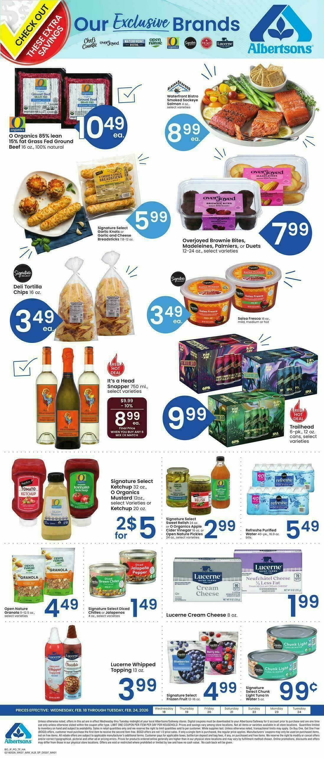 Albertsons Specialty Publication Weekly Ad from February 18