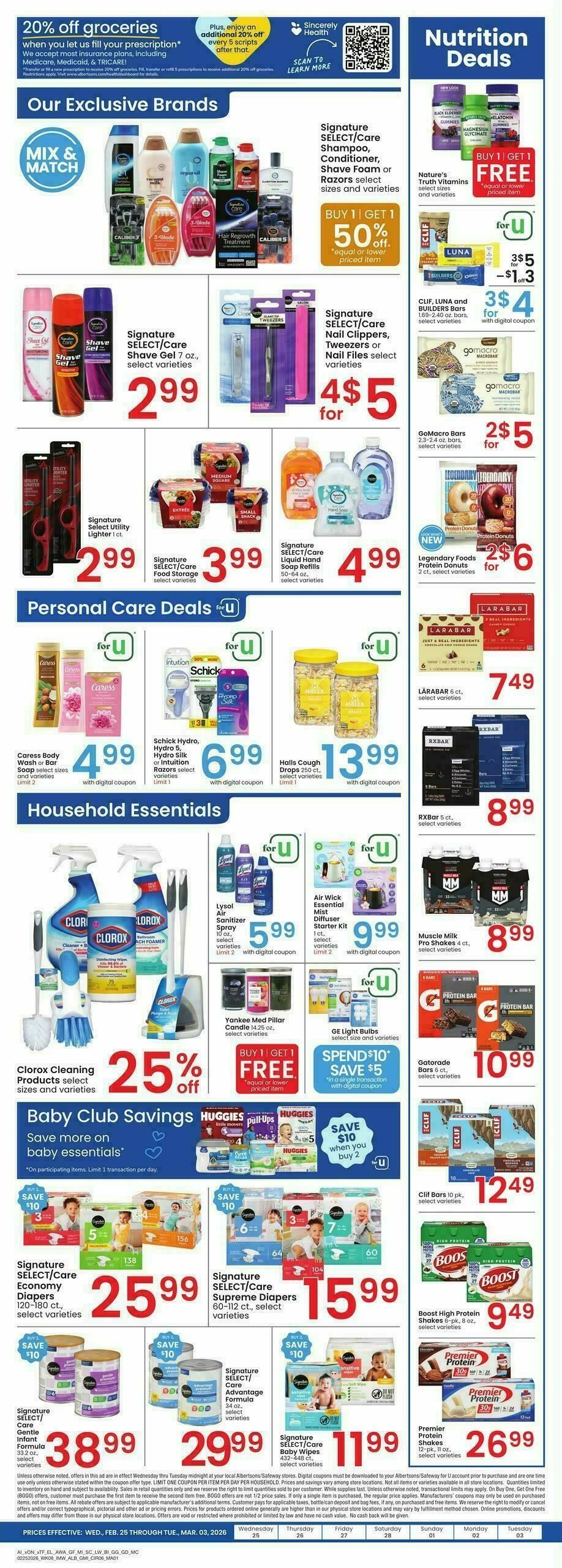 Albertsons Weekly Ad from February 25