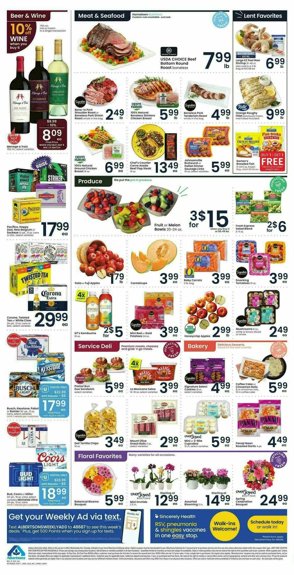 Albertsons Weekly Ad from March 18
