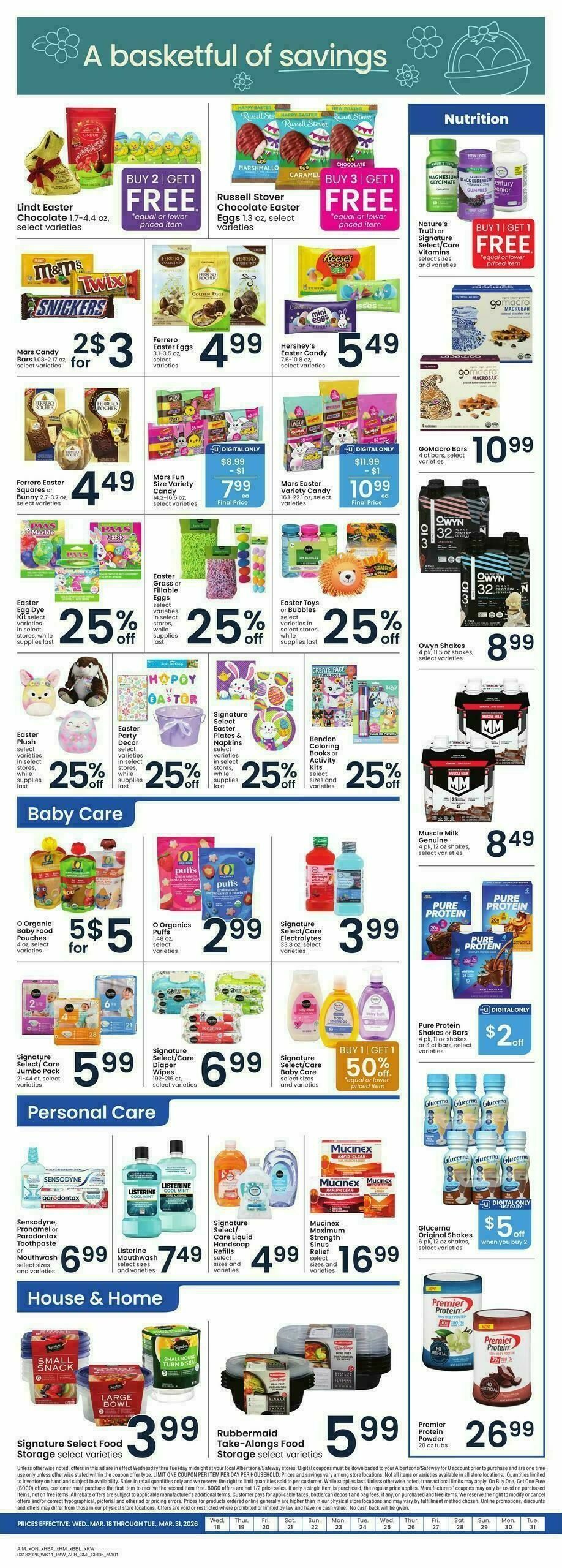 Albertsons Weekly Ad from March 25
