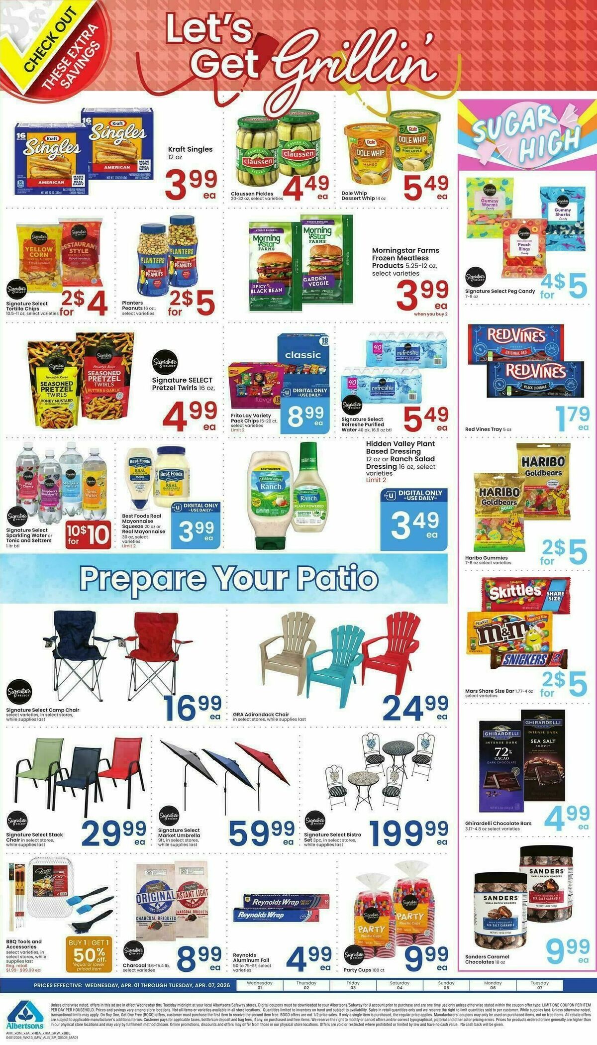 Albertsons Specialty Publication Weekly Ad from April 1
