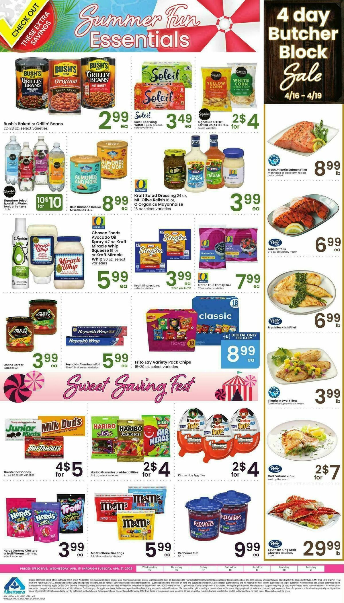 Albertsons Specialty Publication Weekly Ad from April 15