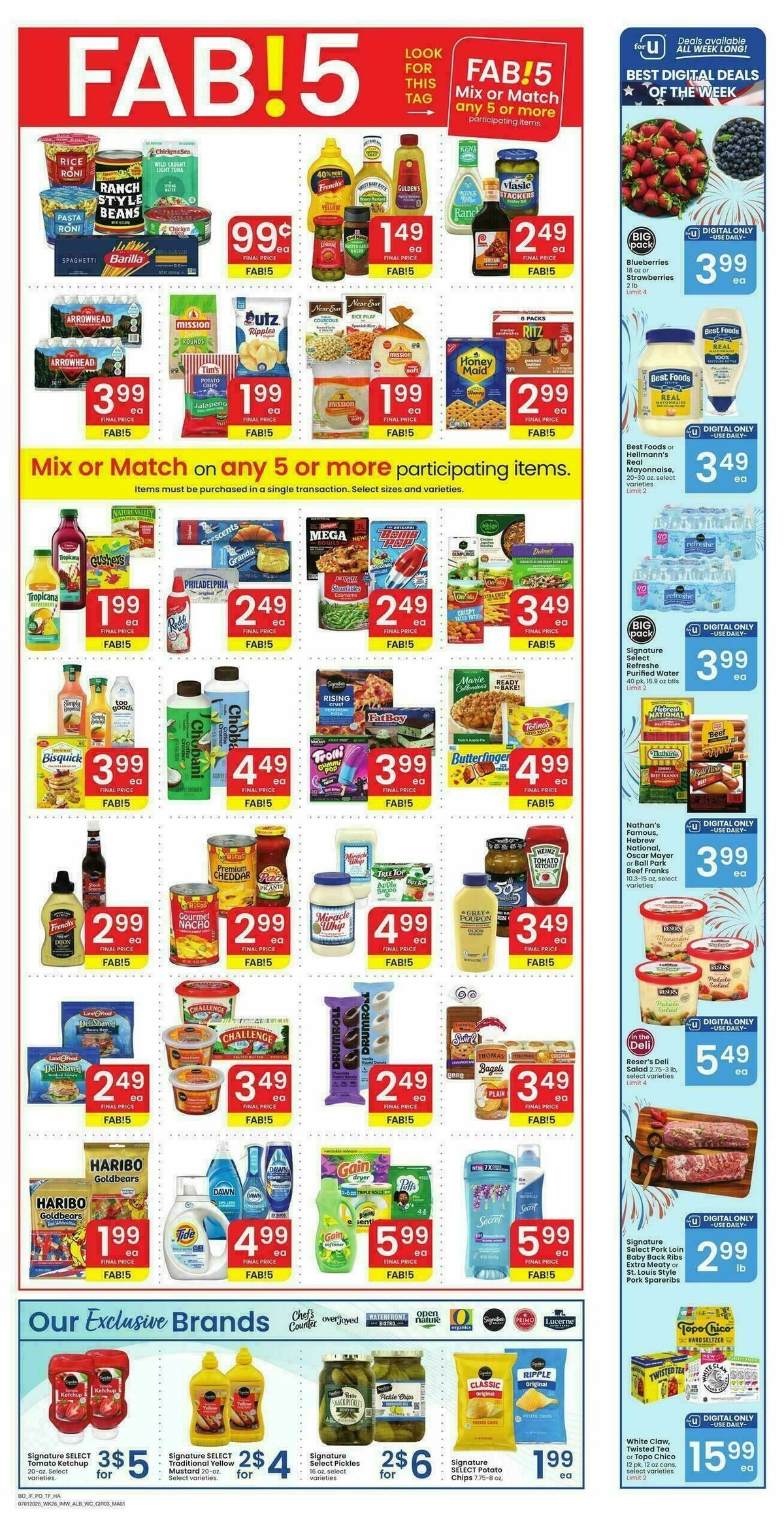 Albertsons Bonus Online Savings Weekly Ad from July 1