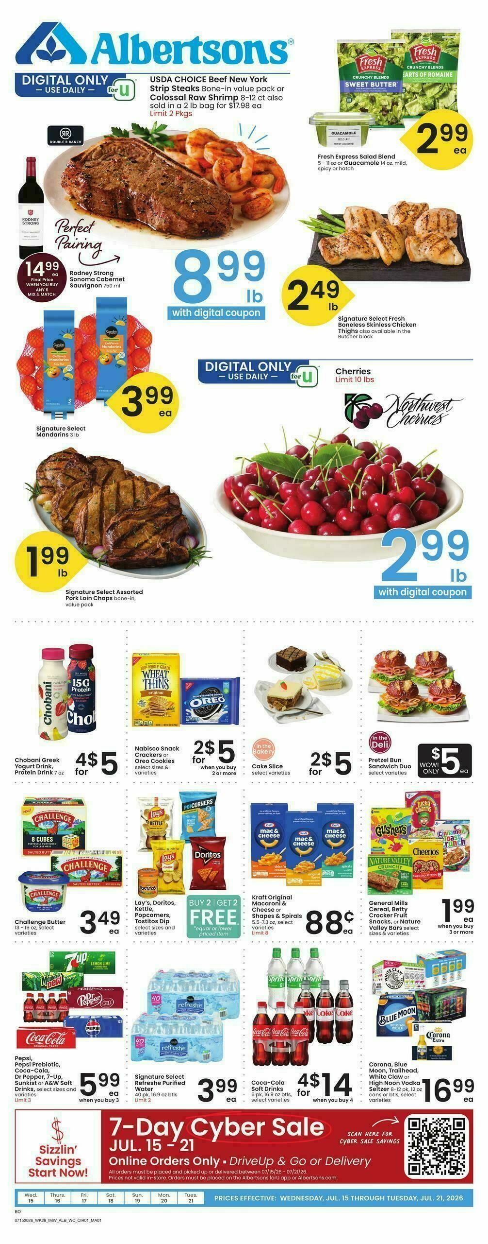 Albertsons Weekly Ad from July 15