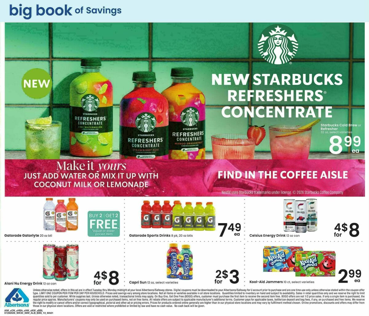 Albertsons Big Book of Savings Weekly Ad from July 28