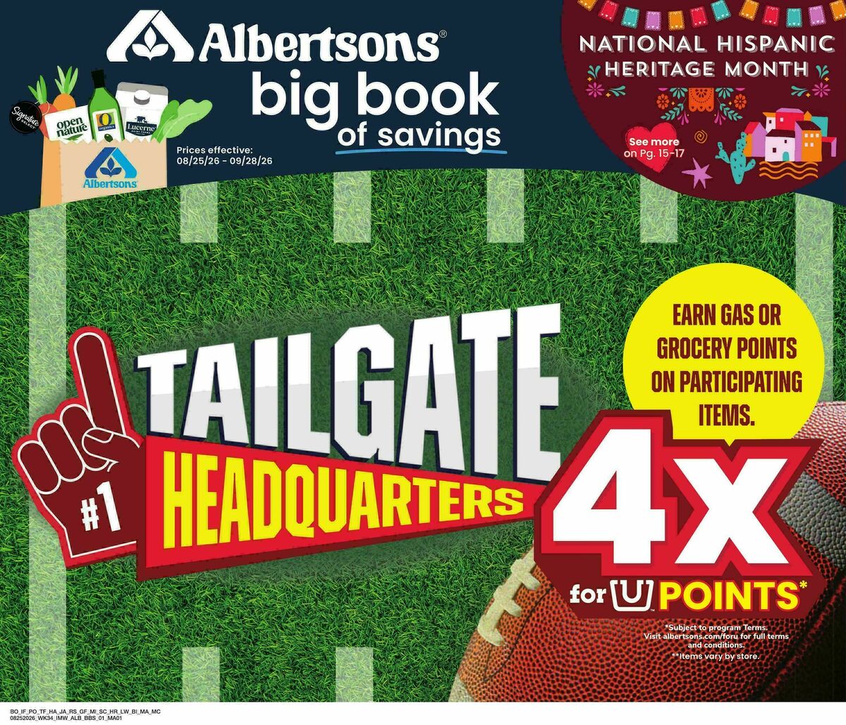Albertsons Big Book of Savings Weekly Ad from August 25