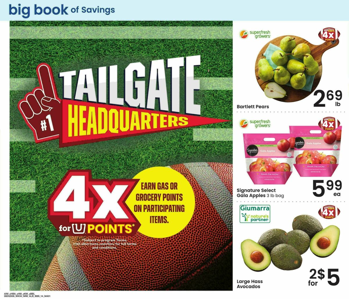 Albertsons Big Book of Savings Weekly Ad from August 25