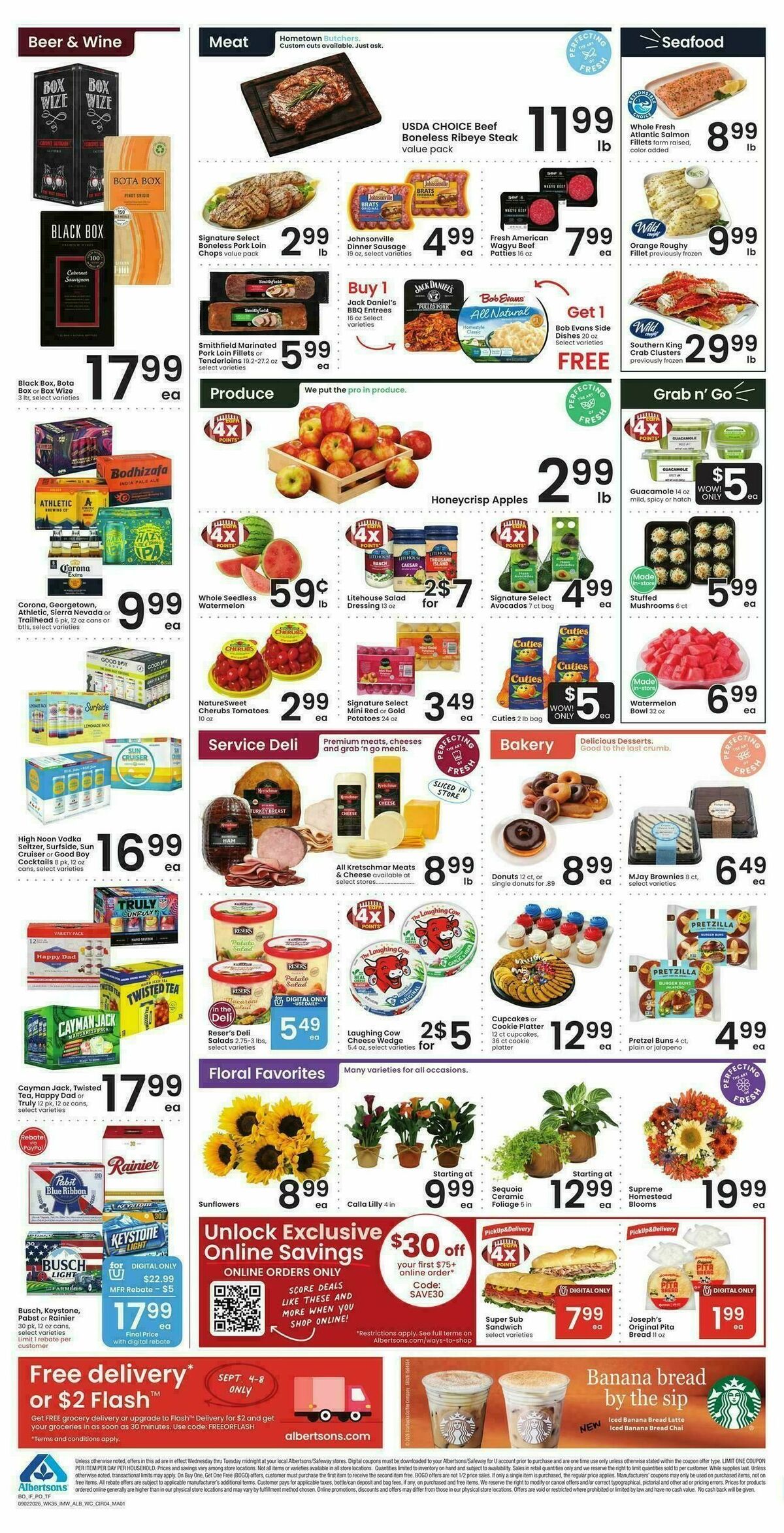 Albertsons Weekly Ad from September 2