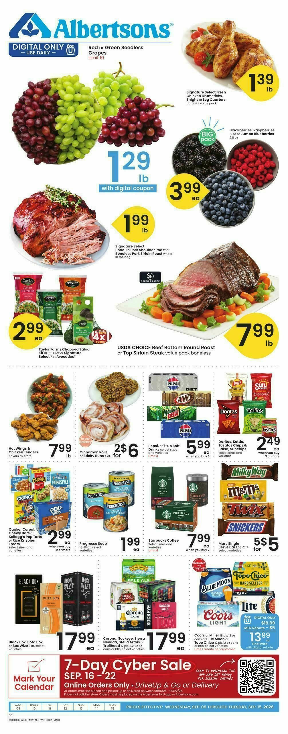 Albertsons Weekly Ad from September 9