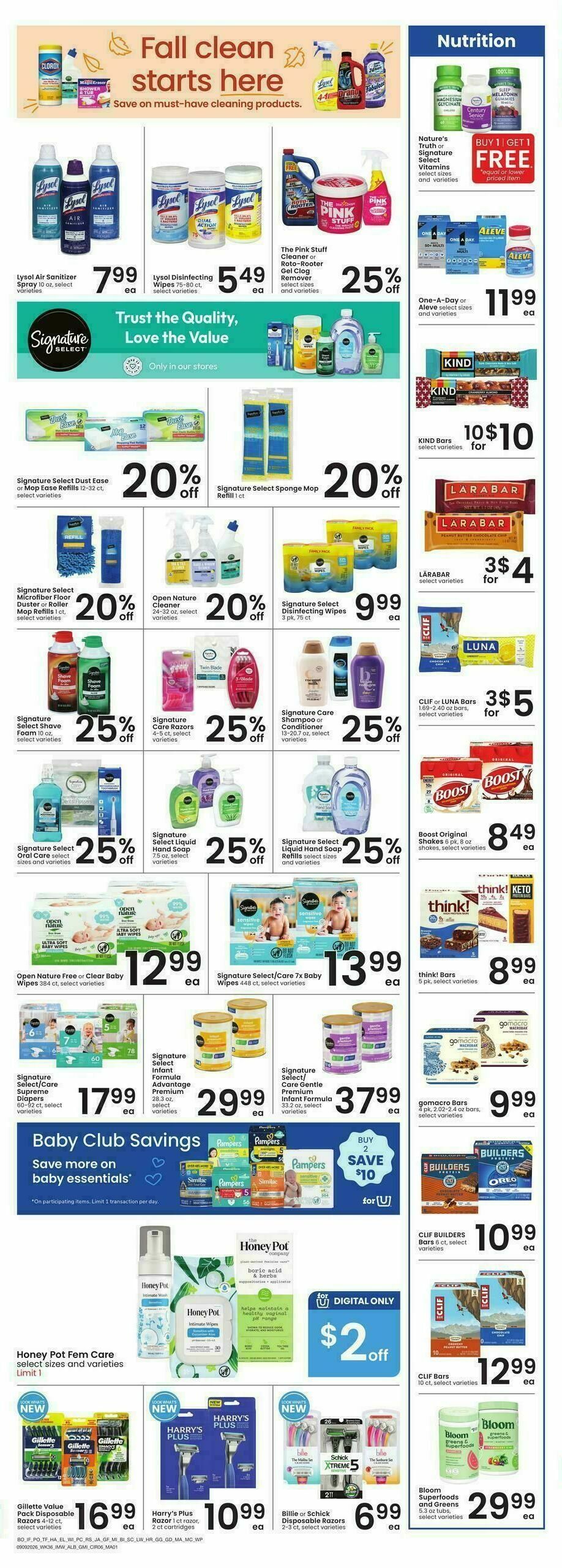 Albertsons Weekly Ad from September 9