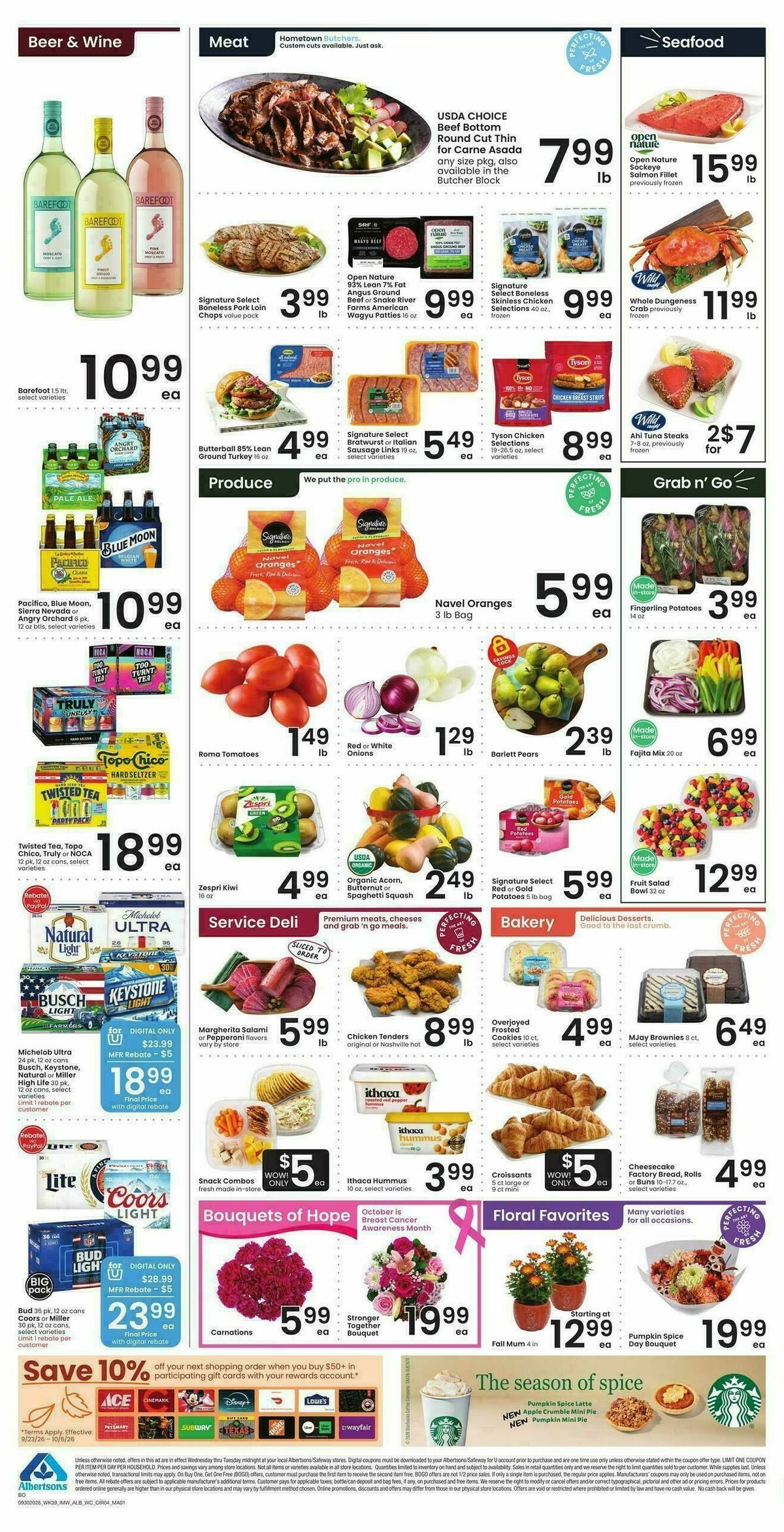 Albertsons Weekly Ad from September 30