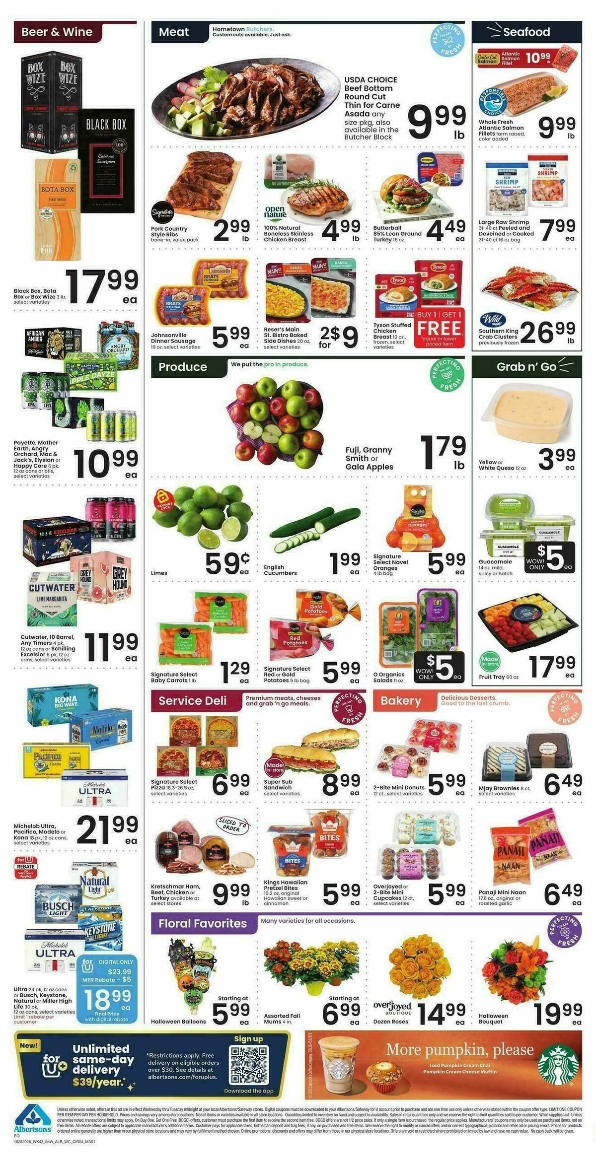 Albertsons Weekly Ad from October 28