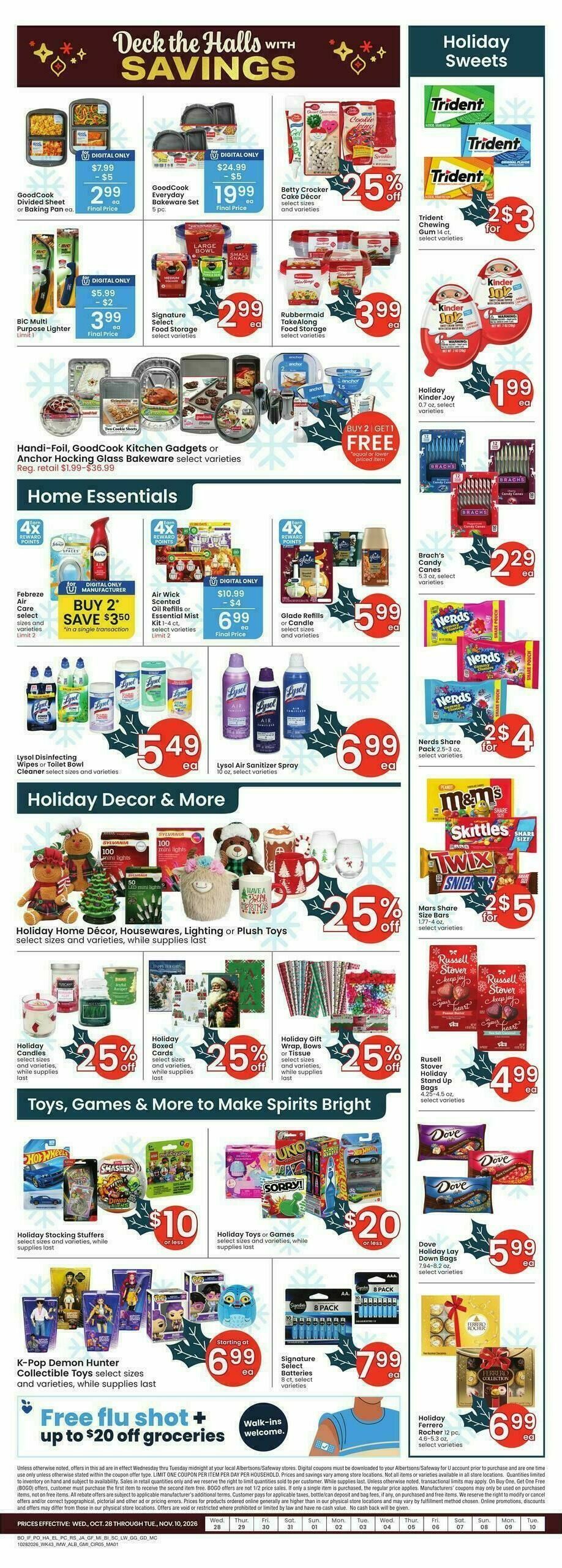Albertsons Weekly Ad from October 28