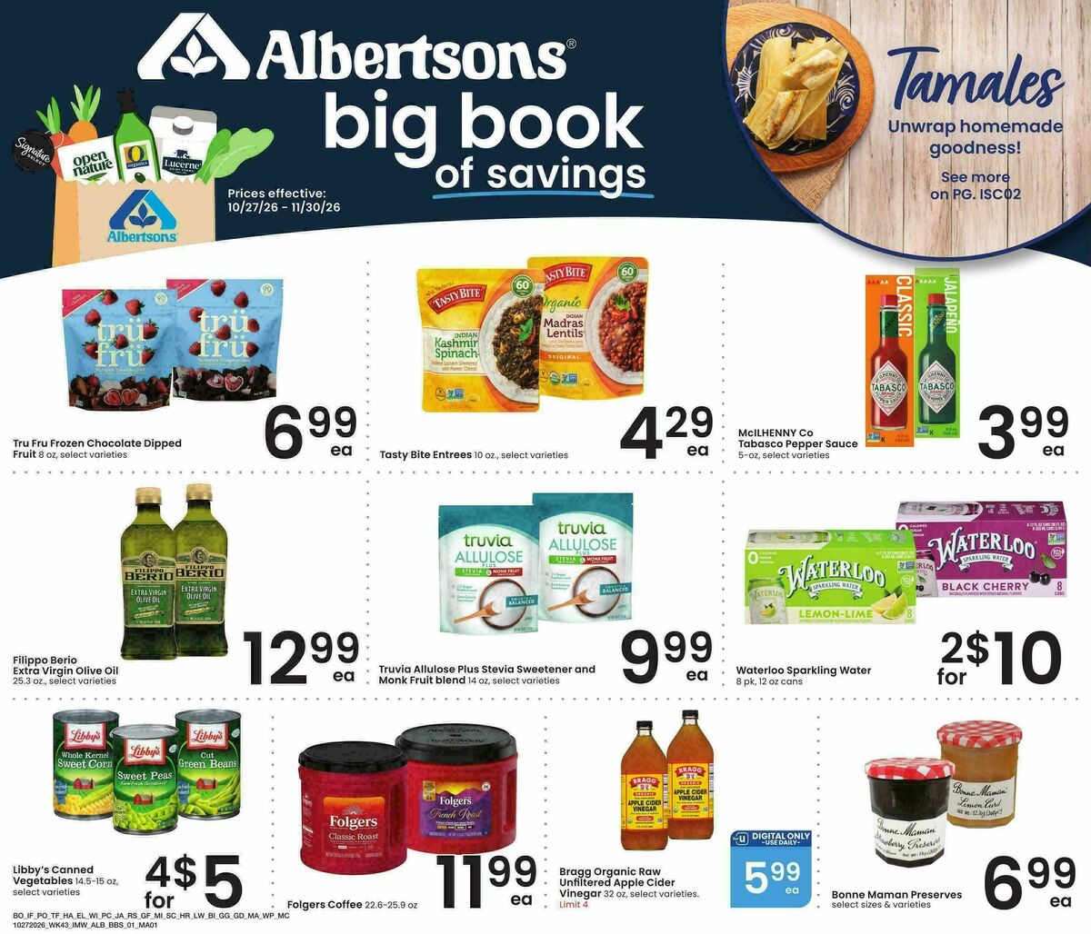 Albertsons Big Book of Savings Weekly Ad from October 27