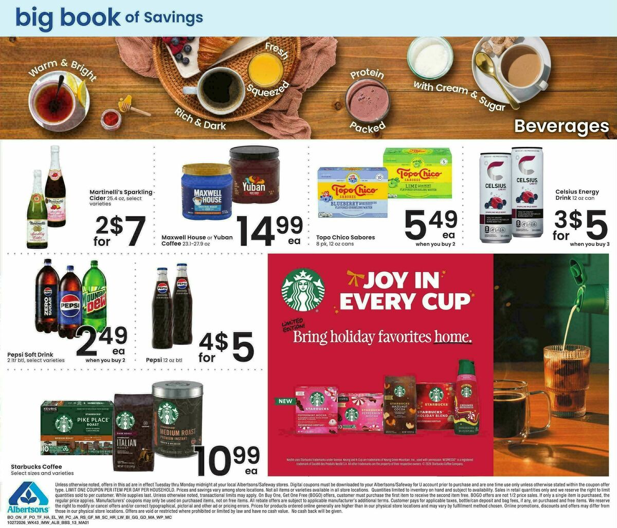Albertsons Big Book of Savings Weekly Ad from October 27