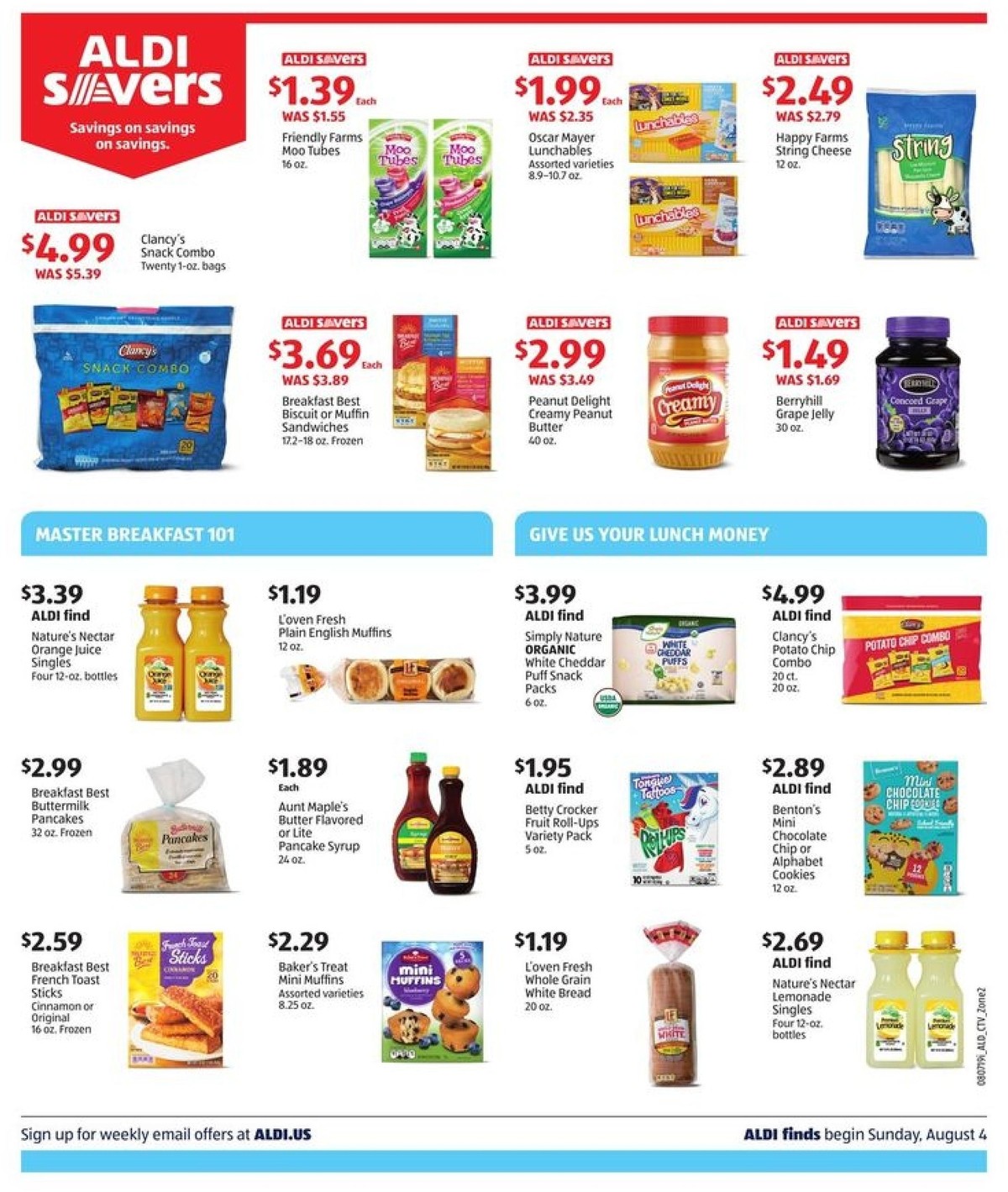 ALDI Weekly Ad from August 4
