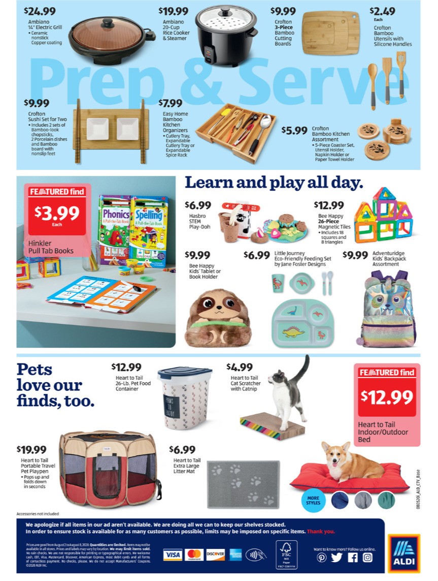 ALDI Weekly Ad from August 2