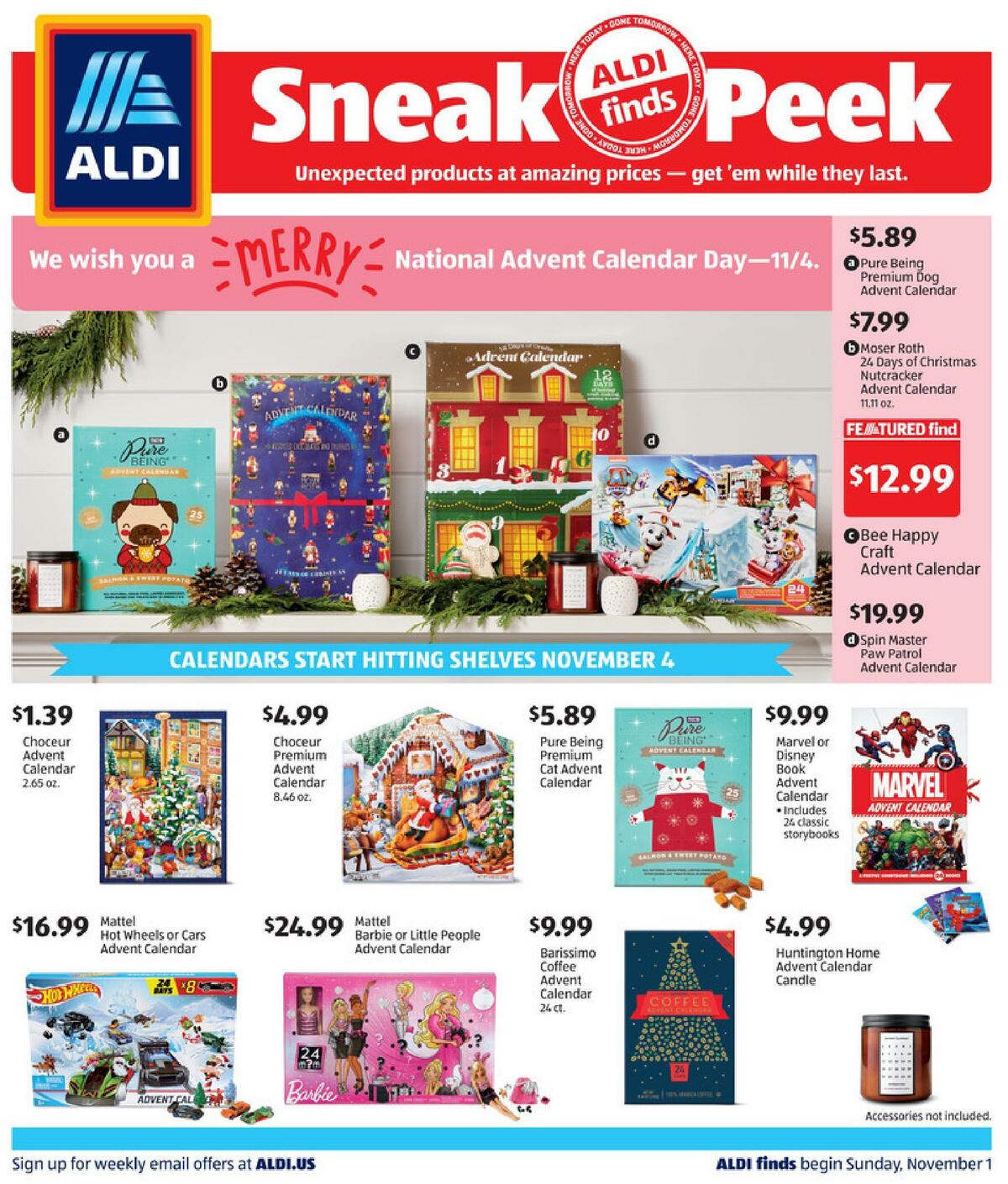 ALDI In Store Ad Weekly Ad from November 1