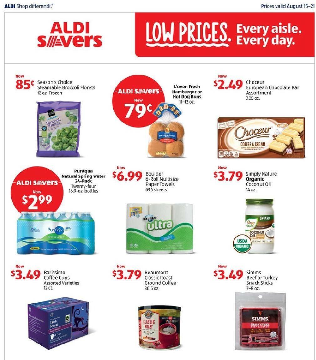 ALDI Weekly Ad from August 15