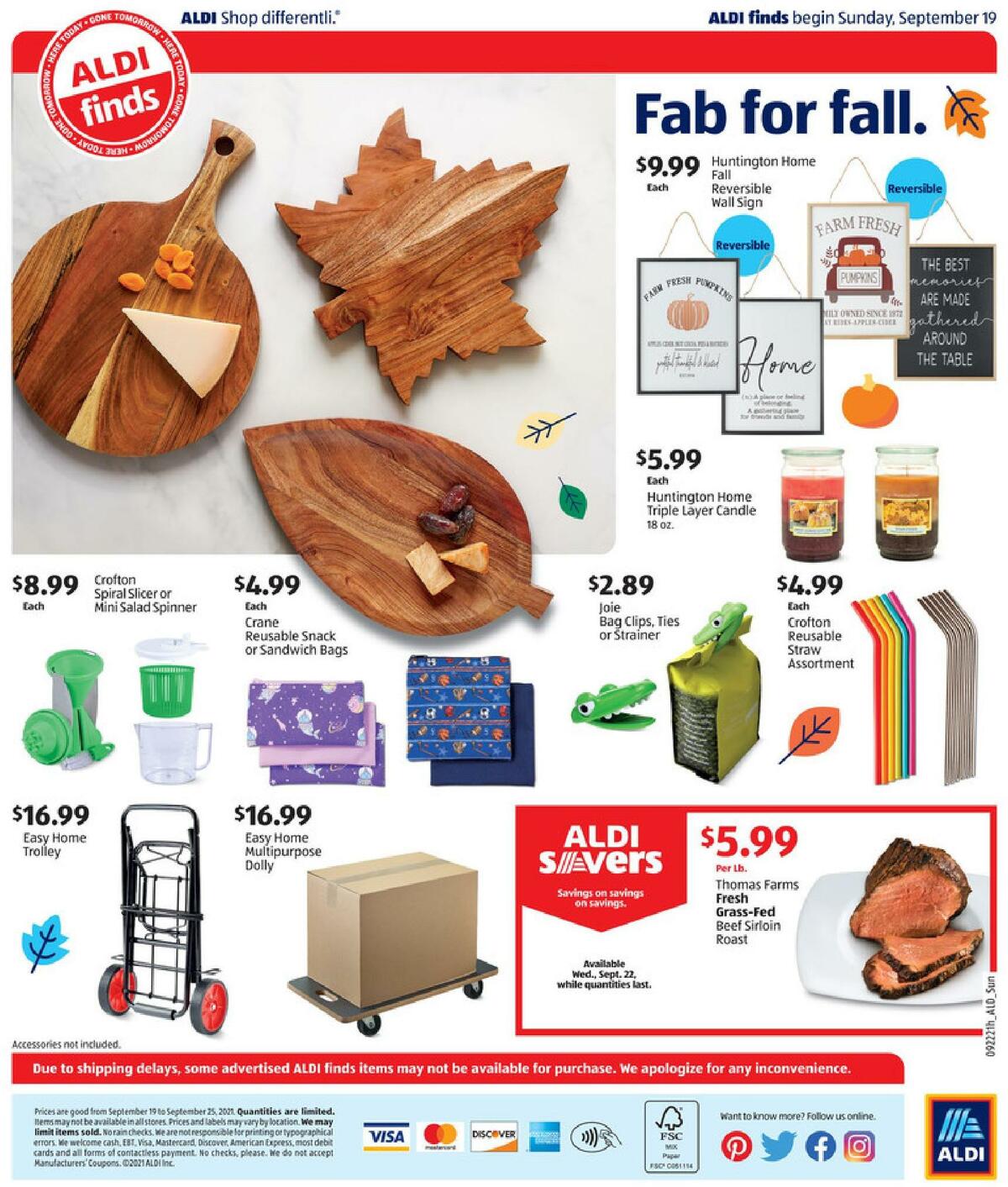 ALDI In Store Ad Weekly Ad from September 19