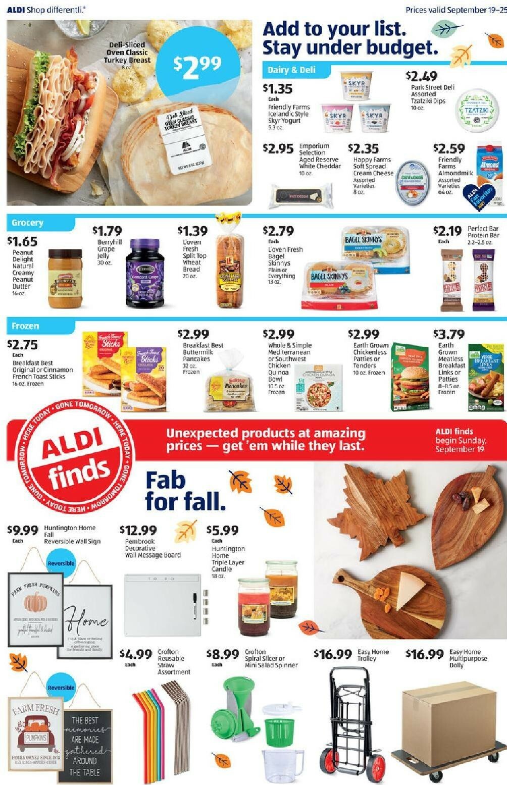 ALDI Weekly Ad from September 19