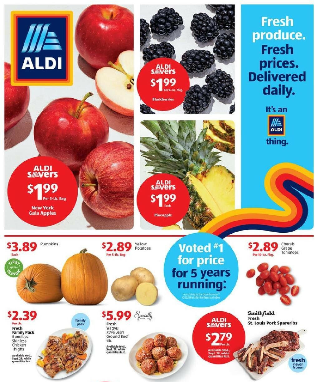 ALDI Weekly Ad from September 25