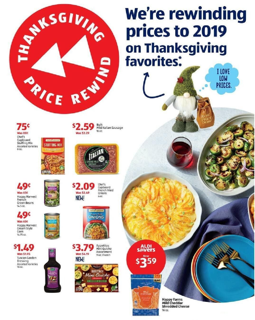 ALDI Thanksgiving Rewind Weekly Ad from November 6