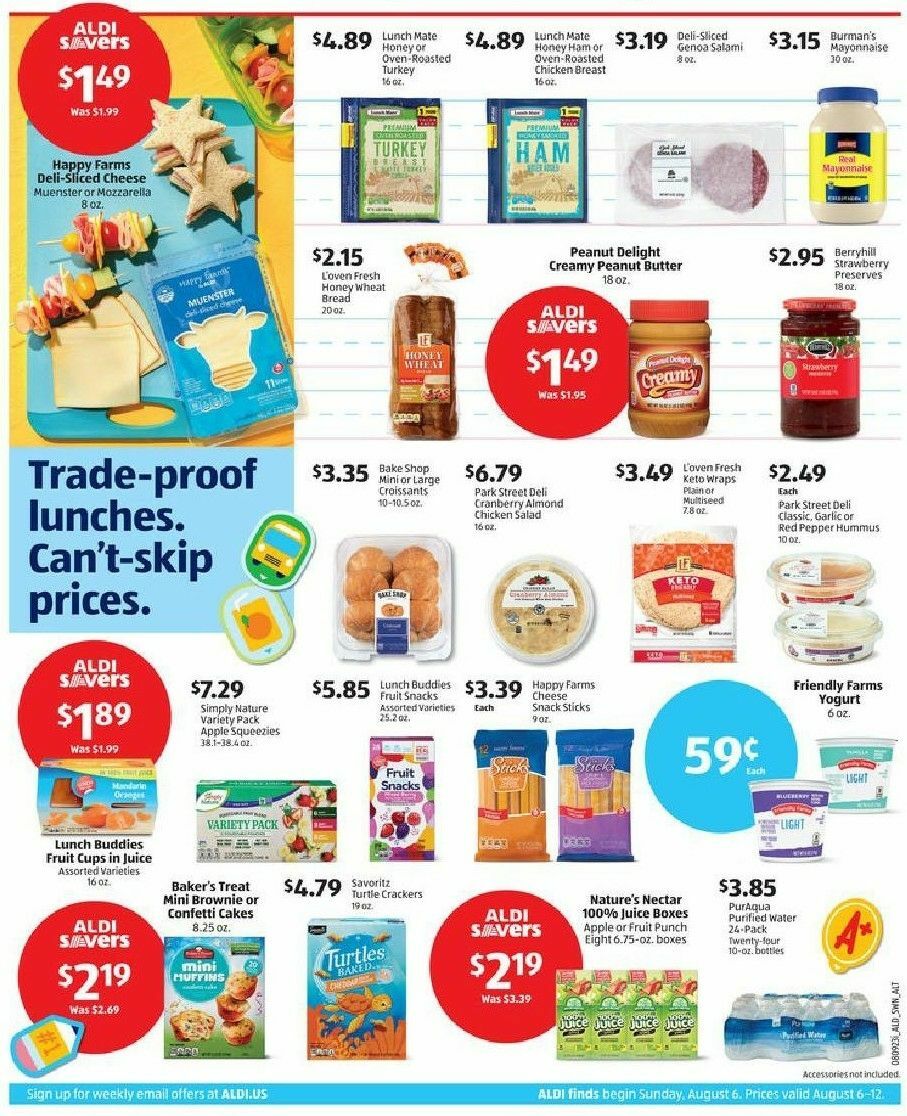 ALDI Weekly Ad from August 6