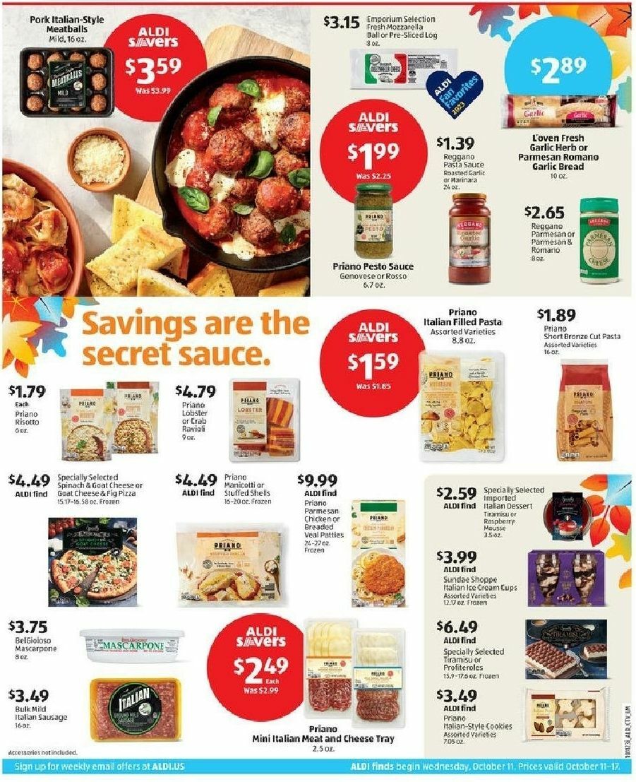 ALDI Weekly Ad from October 11