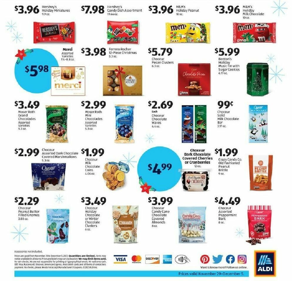 ALDI Holiday Candy Weekly Ad from November 29