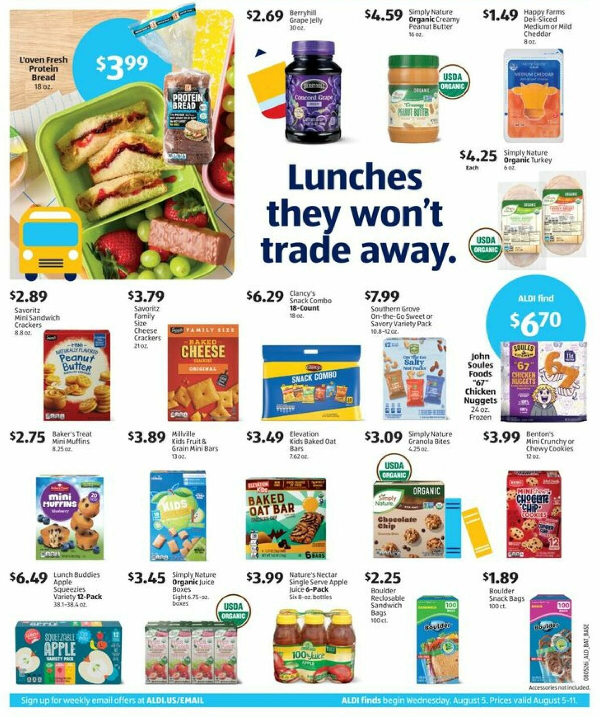ALDI Weekly Ad from August 5