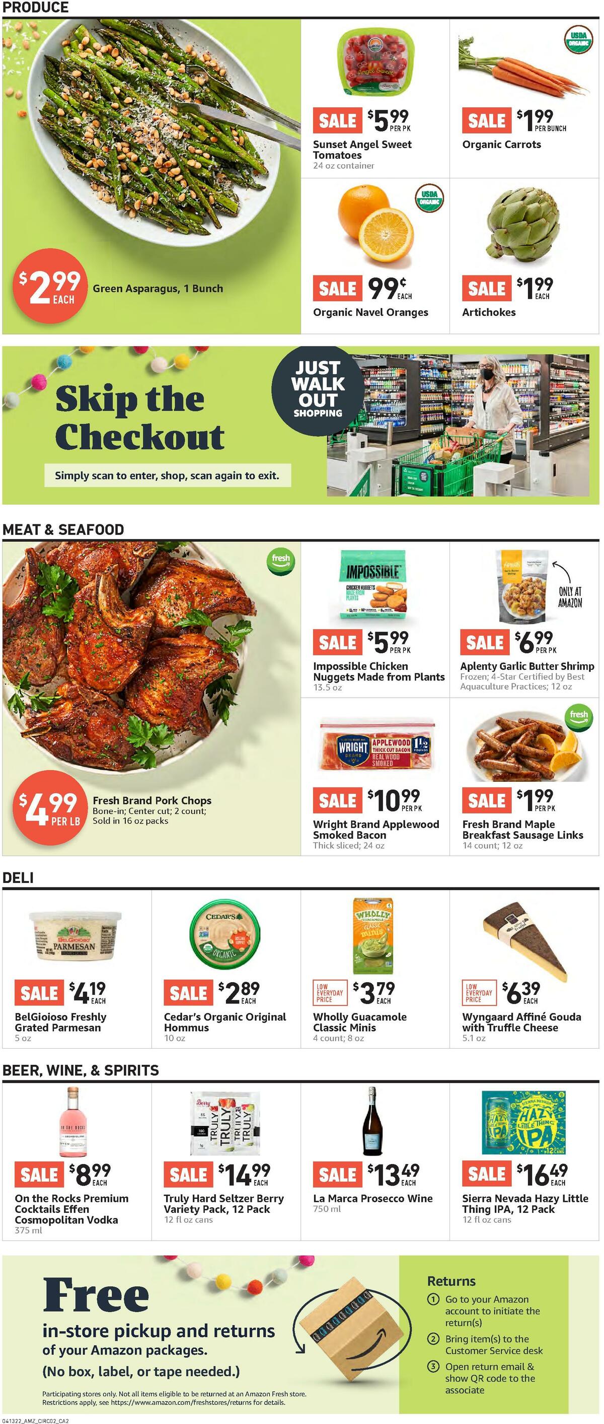 Amazon Fresh Weekly Ad from April 13