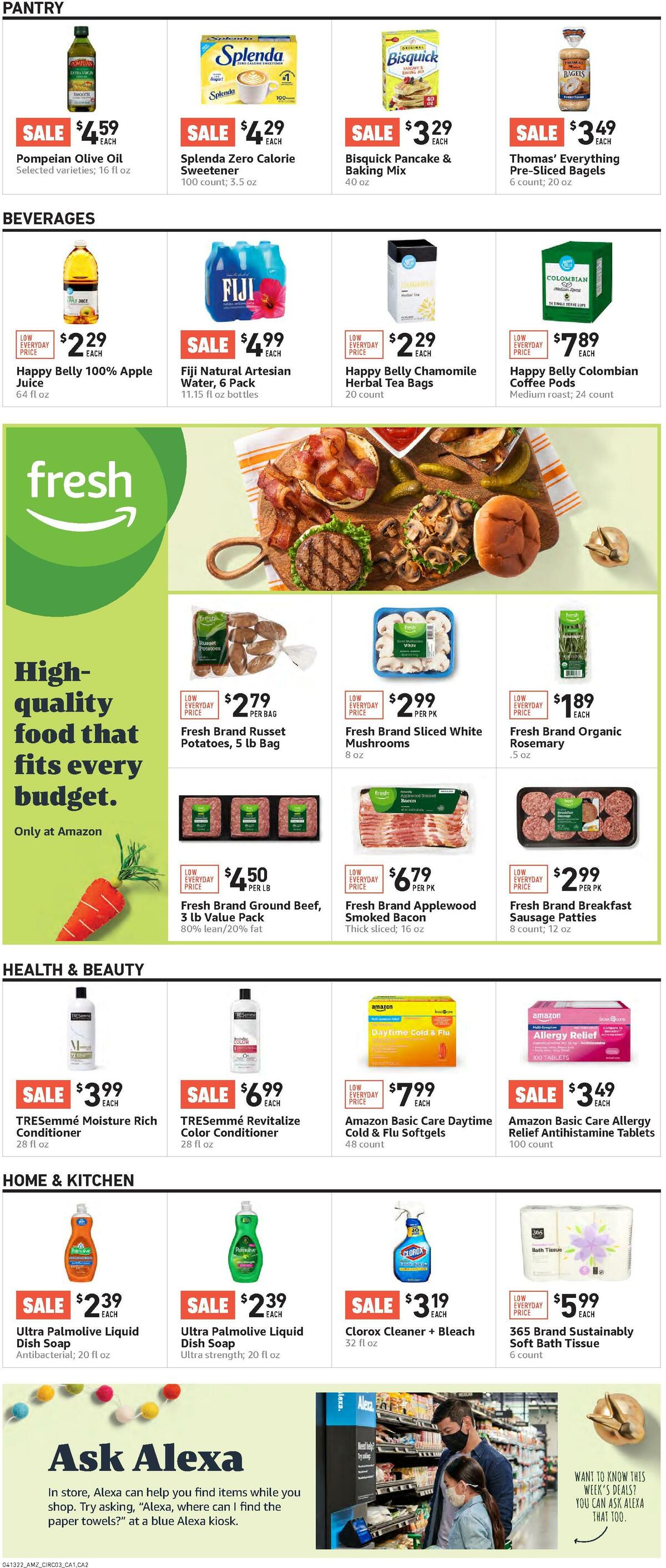 Amazon Fresh Weekly Ad from April 13