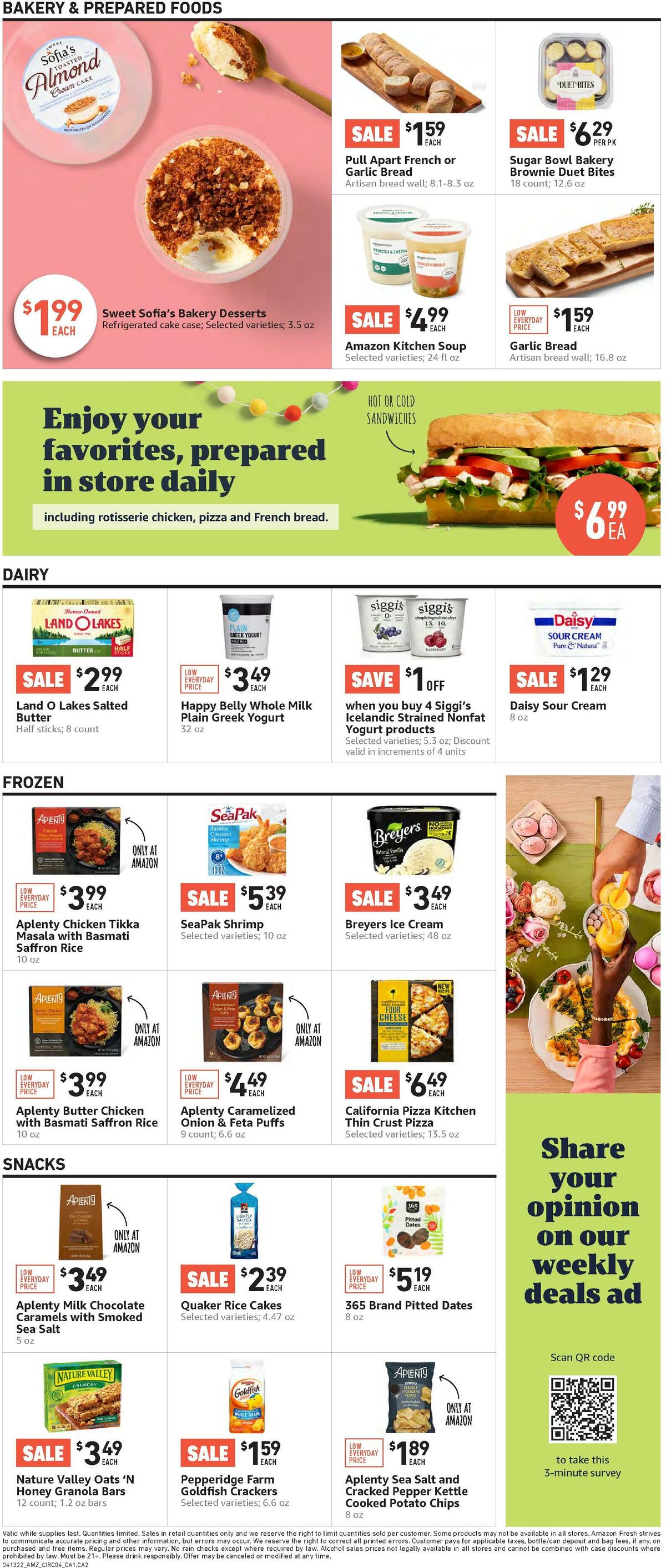 Amazon Fresh Weekly Ad from April 13