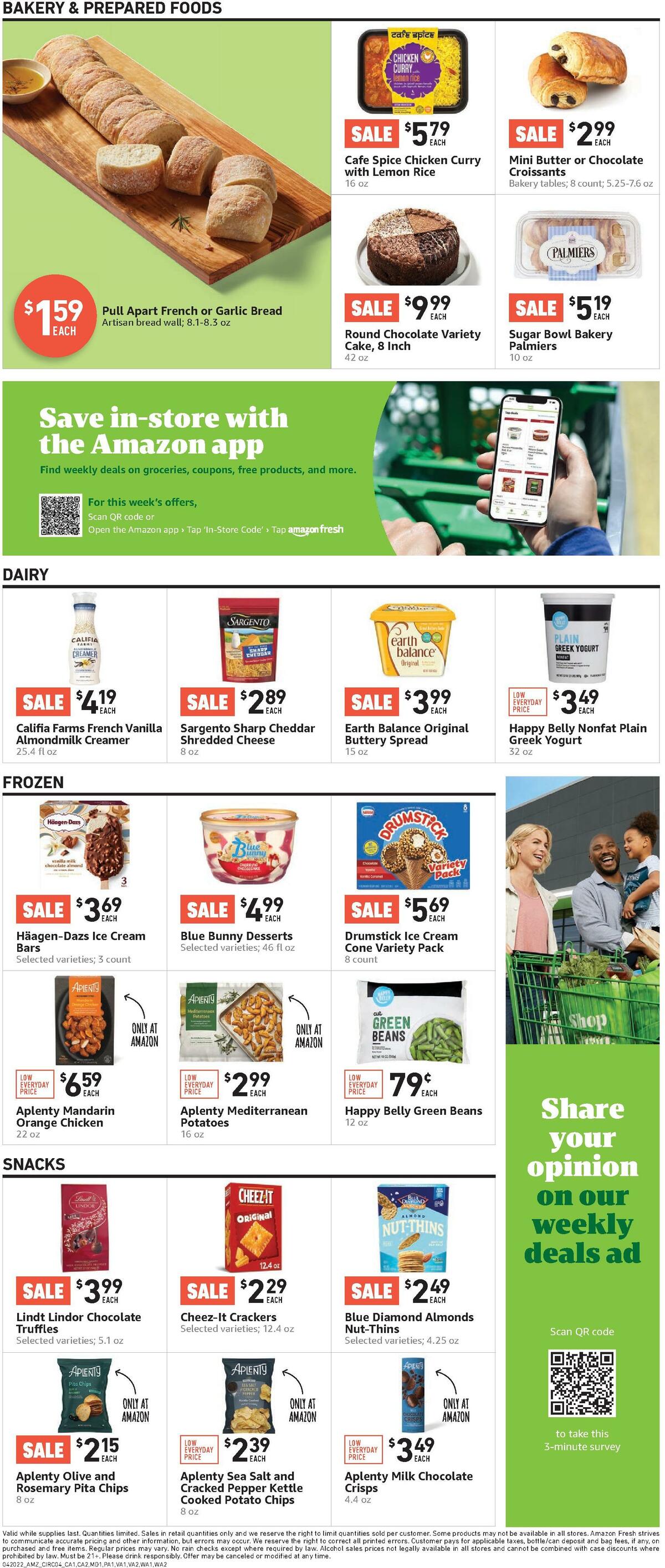 Amazon Fresh Weekly Ad from April 20