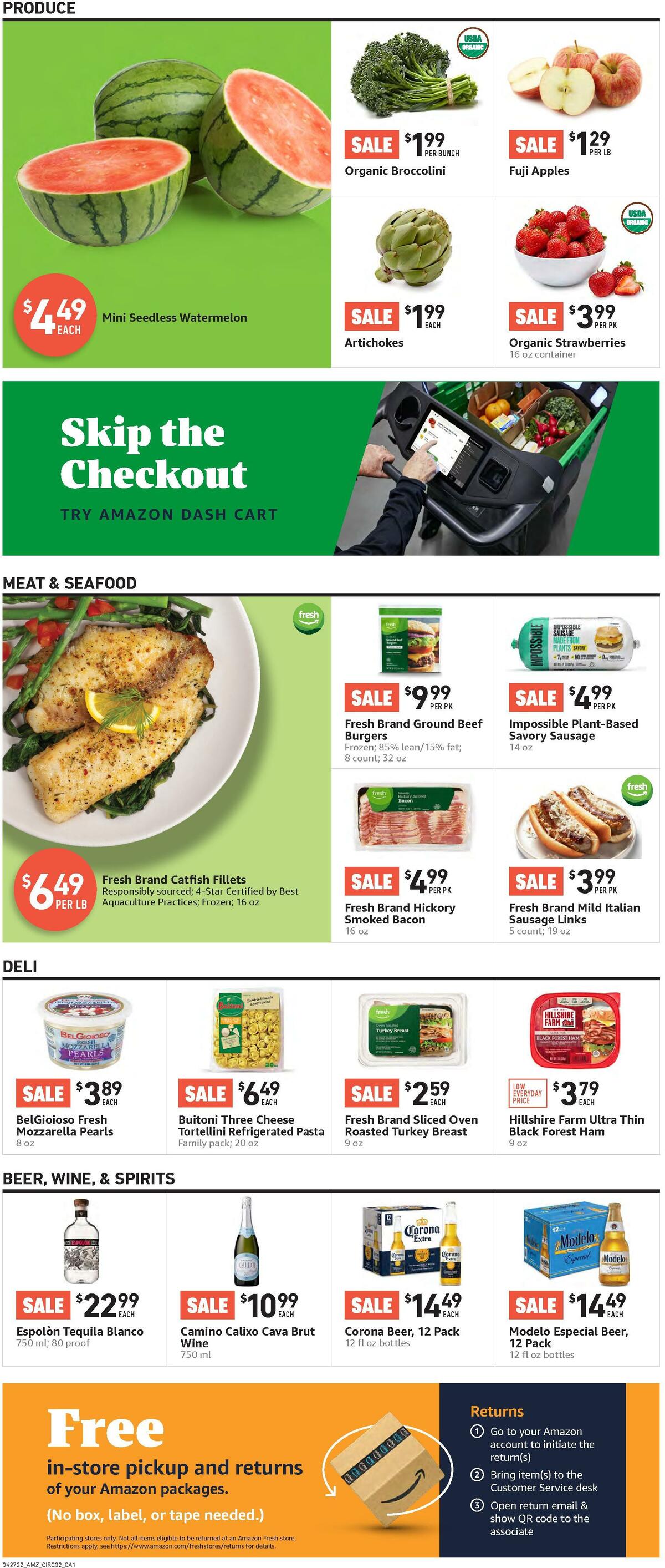 Amazon Fresh Weekly Ad from April 27