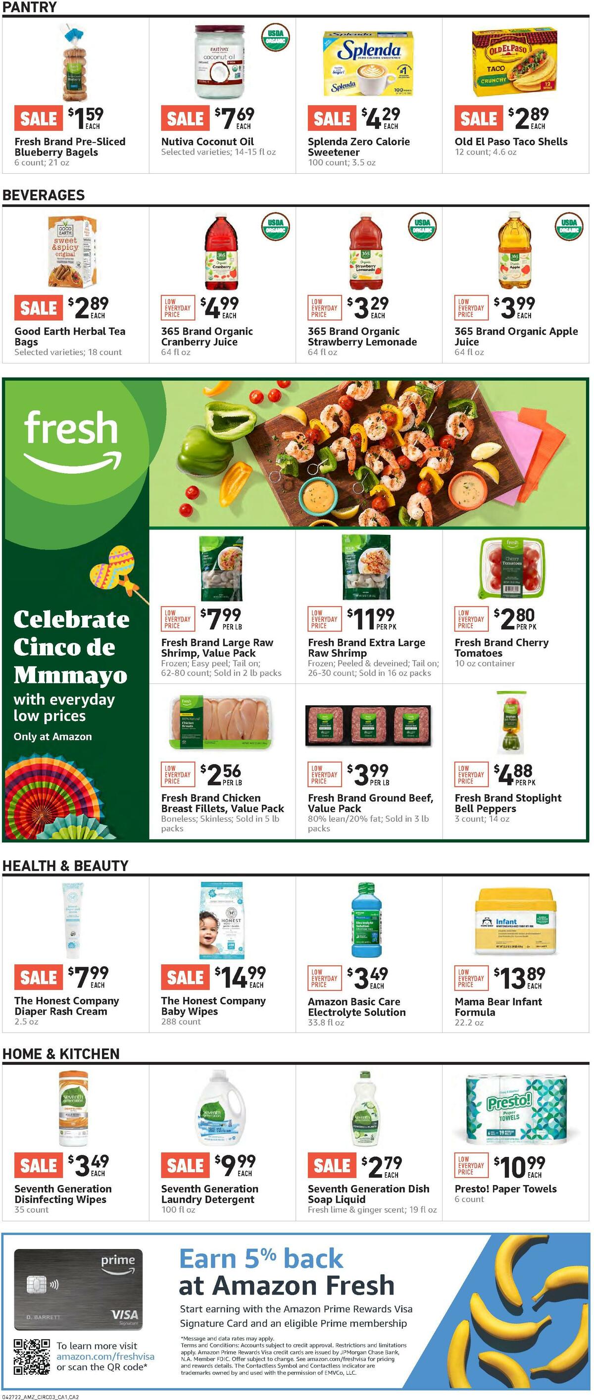 Amazon Fresh Weekly Ad from April 27