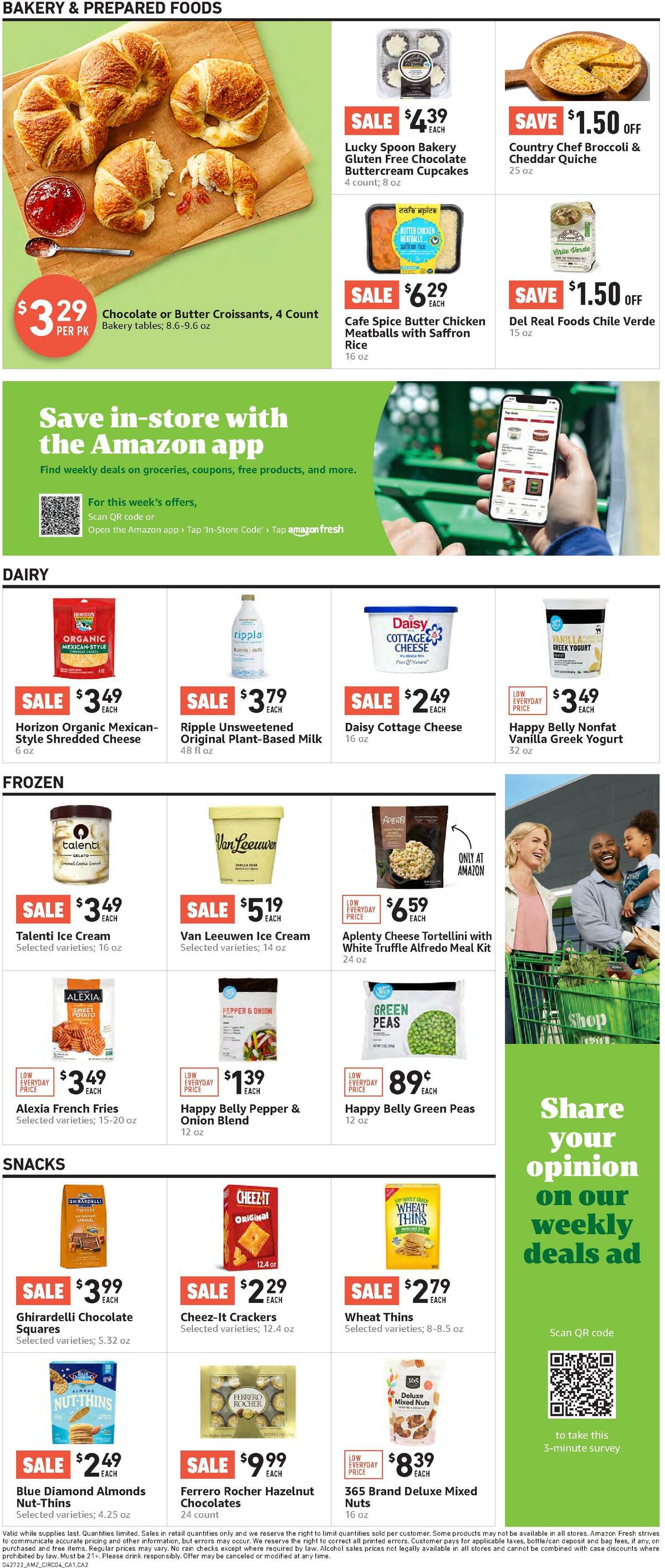 Amazon Fresh Weekly Ad from April 27