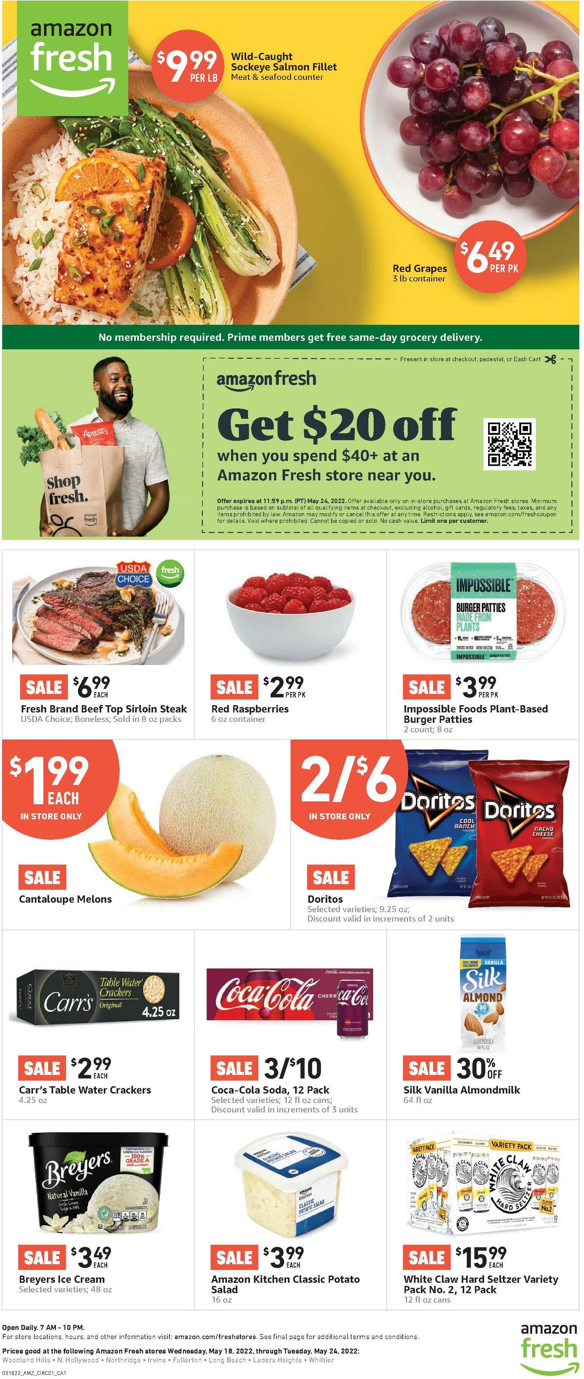 Amazon Fresh Weekly Ad from May 18