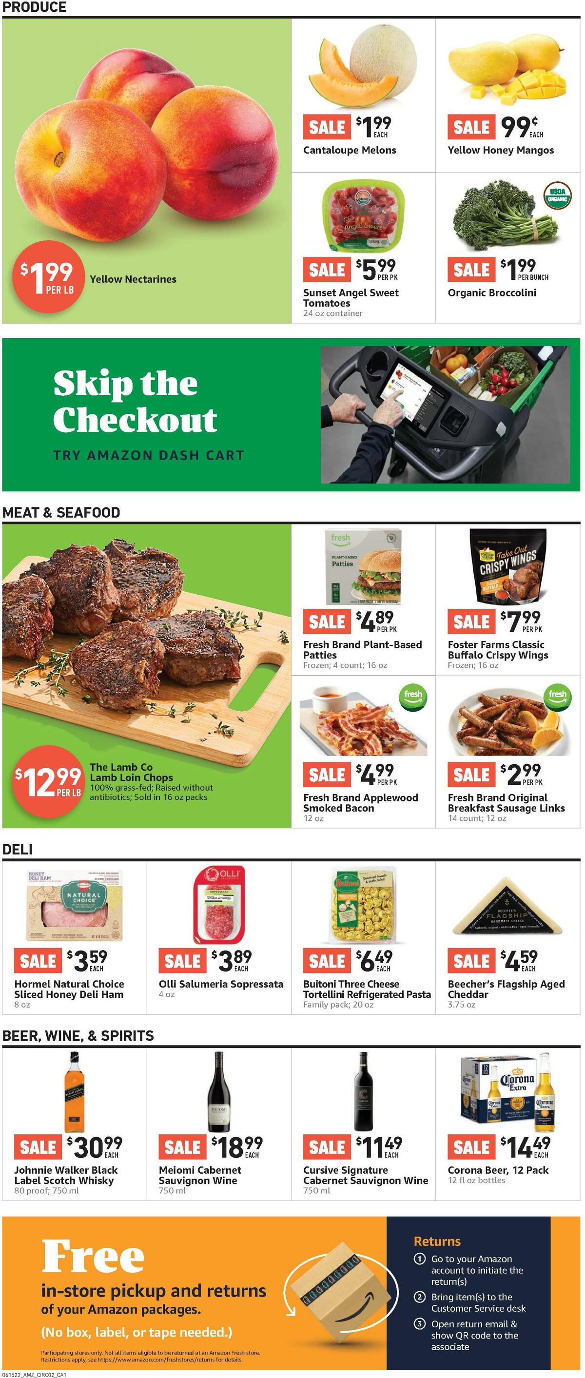 Amazon Fresh Weekly Ad from June 15