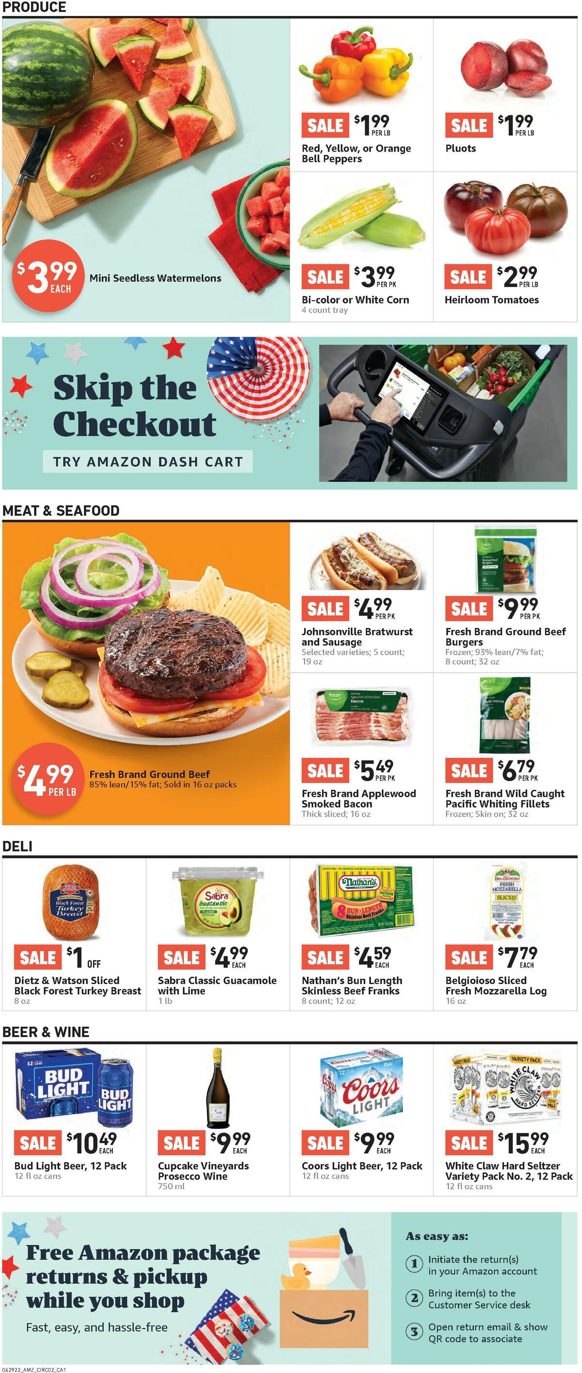 Amazon Fresh Weekly Ad from June 29