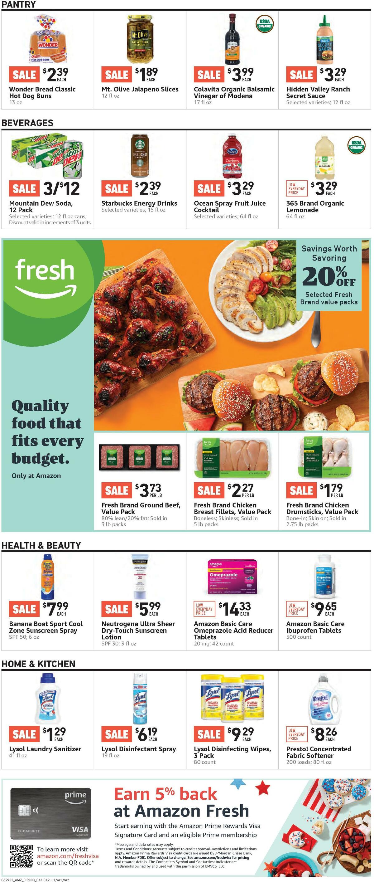 Amazon Fresh Weekly Ad from June 29
