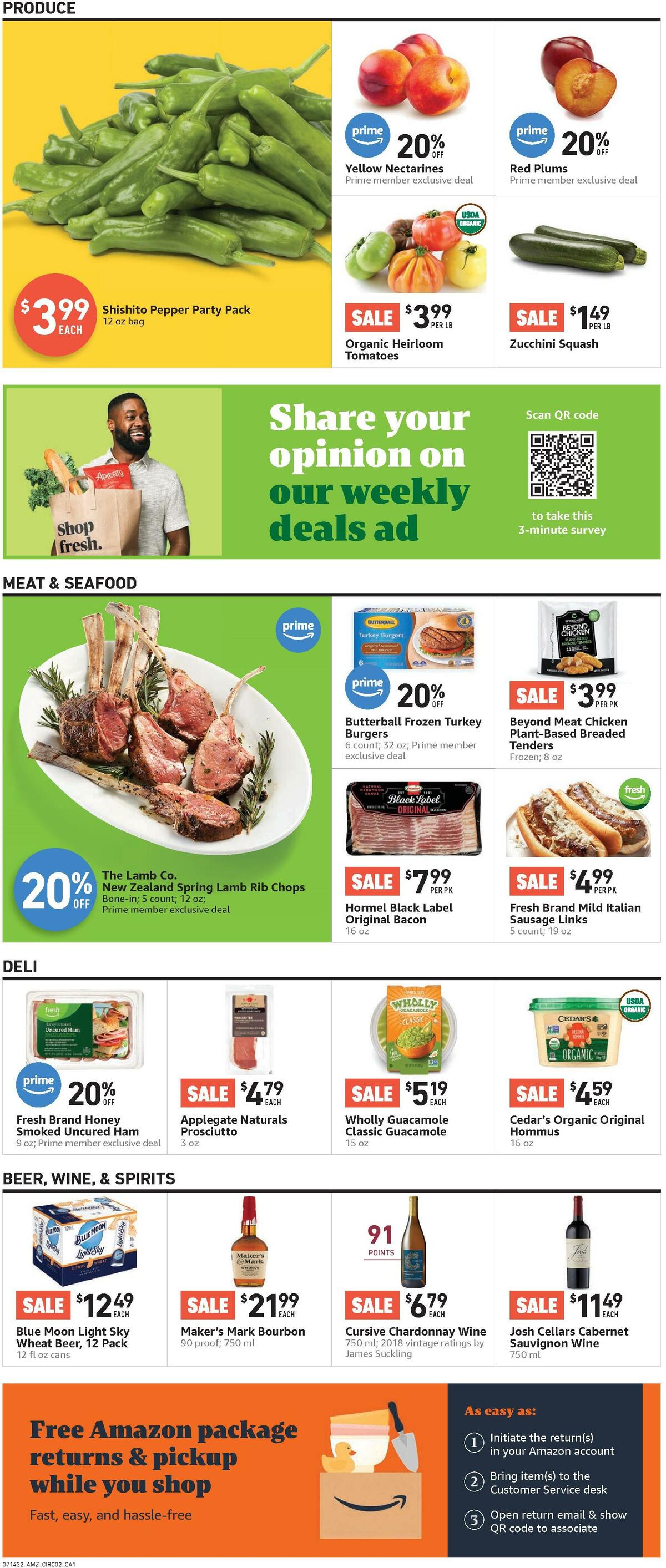 Amazon Fresh Weekly Ad from July 14