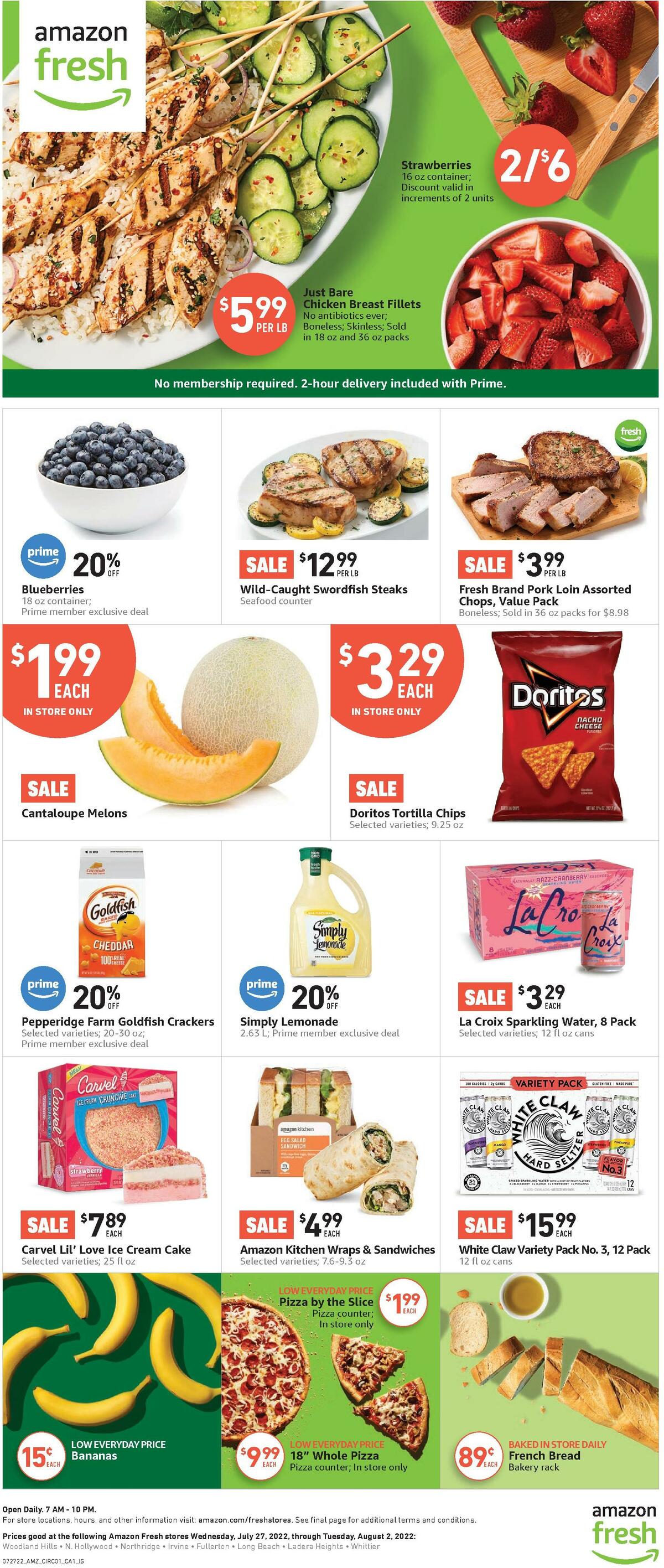 Amazon Fresh Weekly Ad from July 27