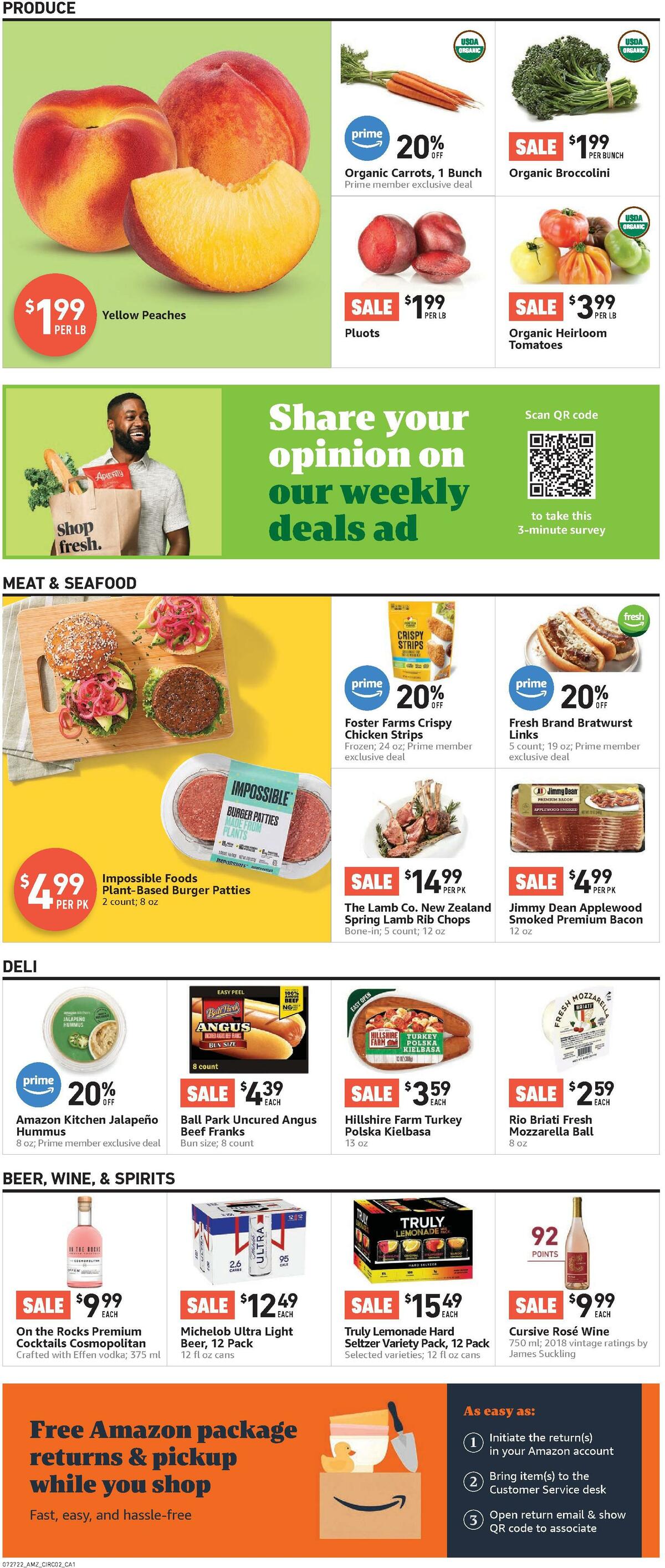 Amazon Fresh Weekly Ad from July 27
