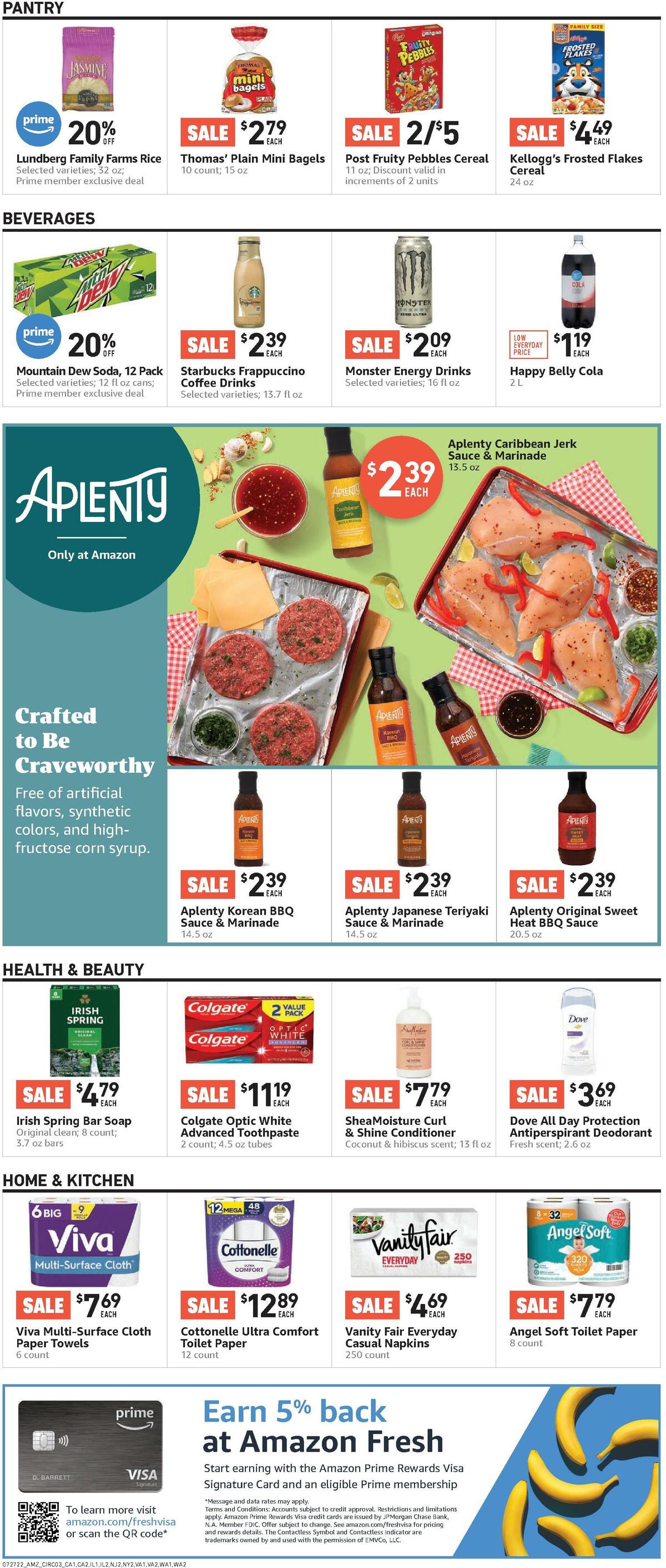 Amazon Fresh Weekly Ad from July 27