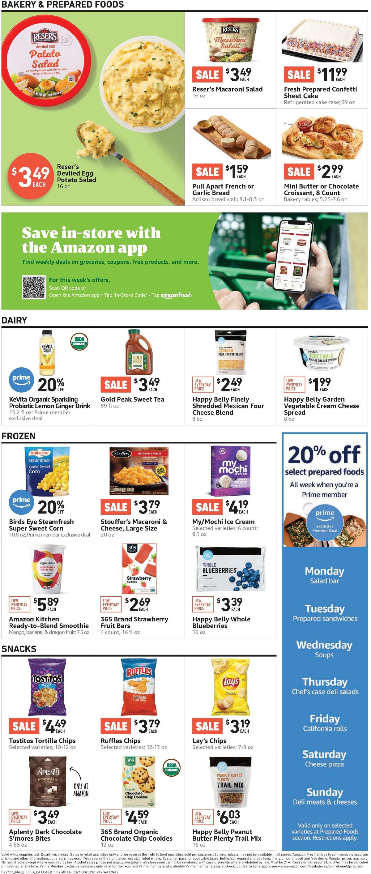 Amazon Fresh Weekly Ad from July 27