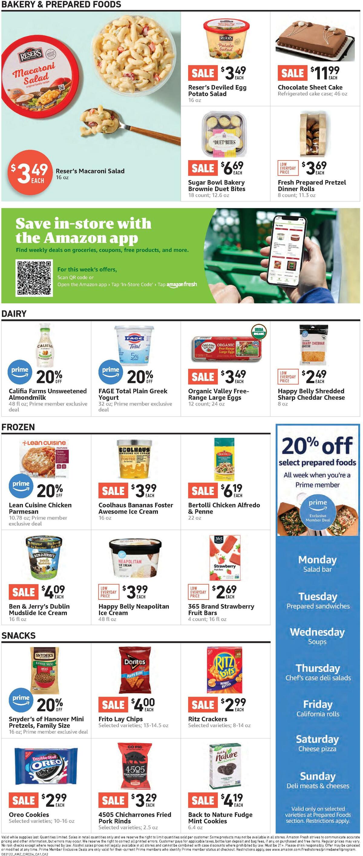 Amazon Fresh Weekly Ad from August 31